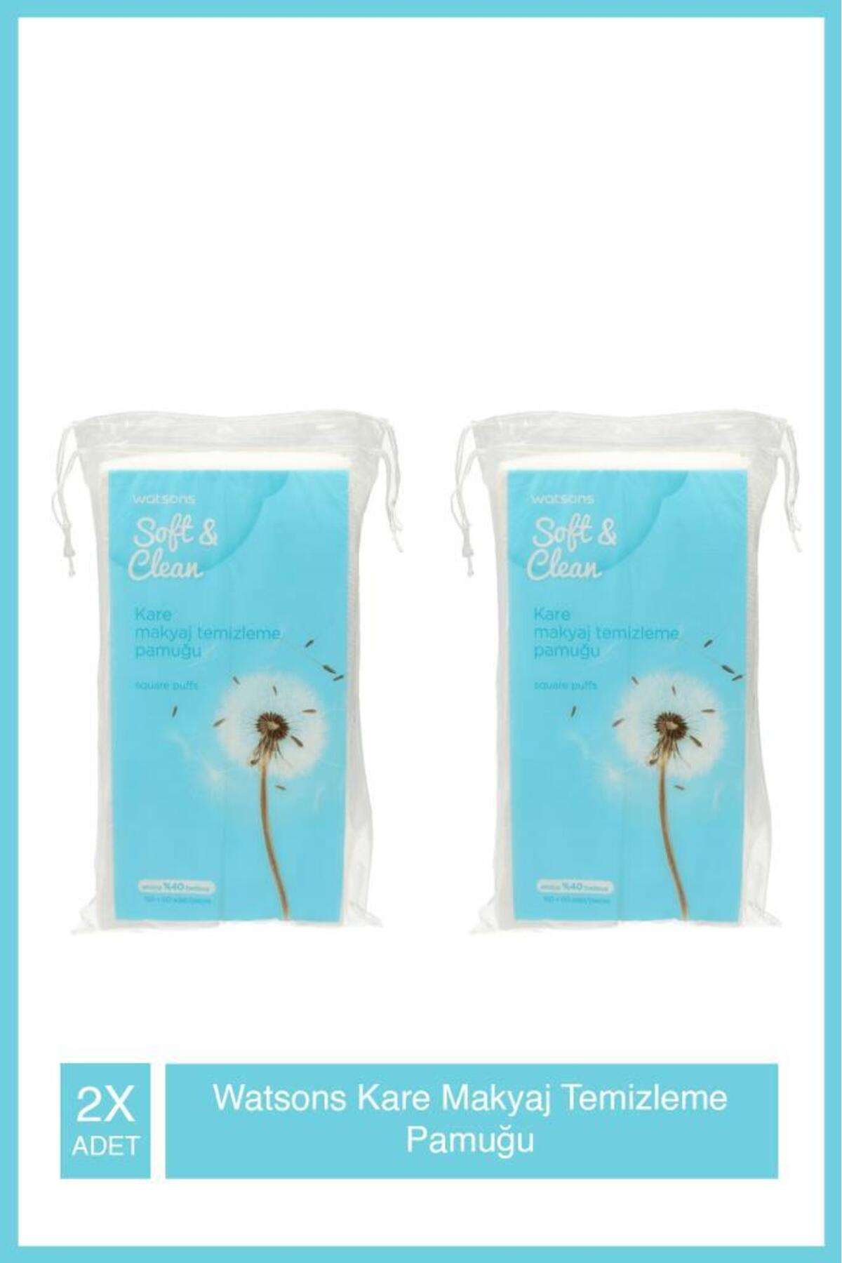 Watsons Kare Makyaj Temizleme Pamuğu 150+60 Adet X2 Adet