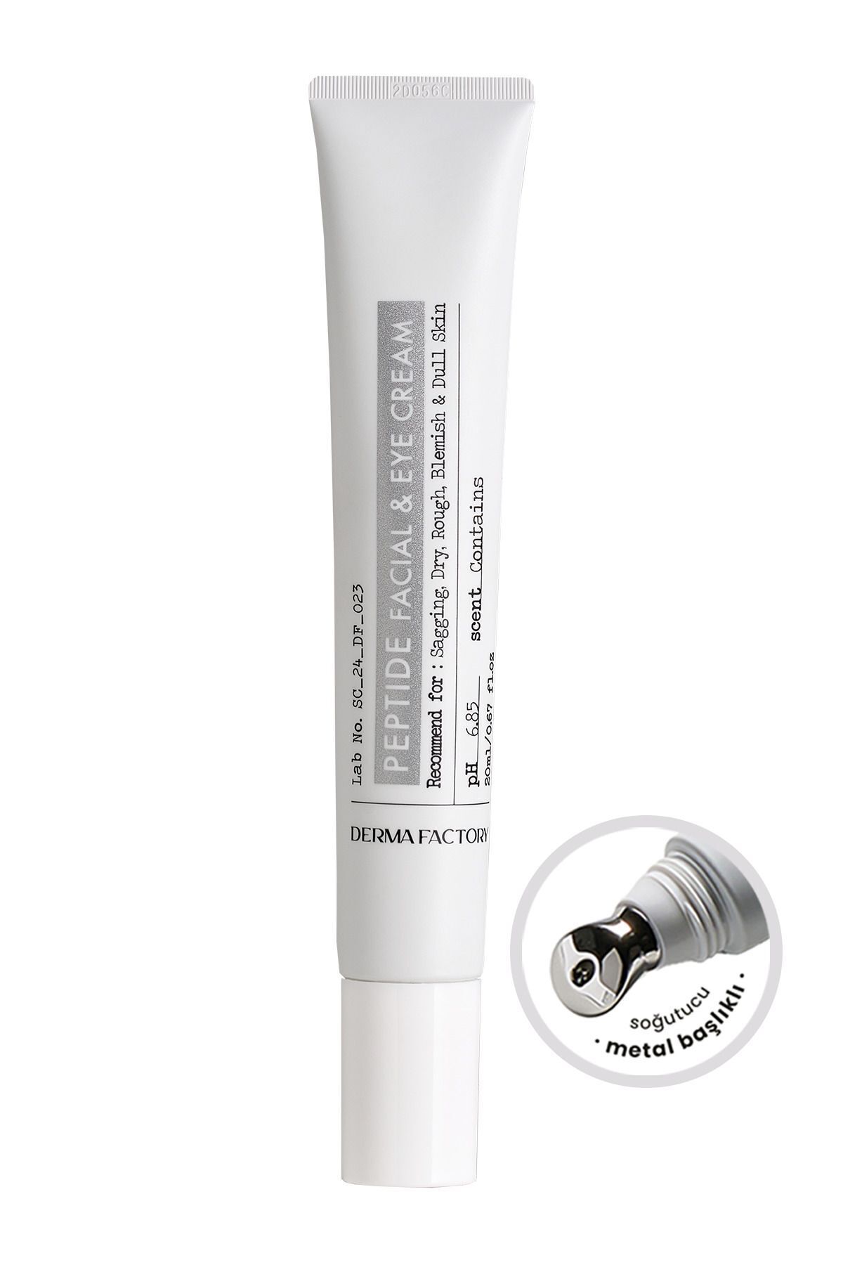 DERMA FACTORY Peptit Içeren Masaj Başlıklı Göz Ve Yüz Kremi Peptide 20ml