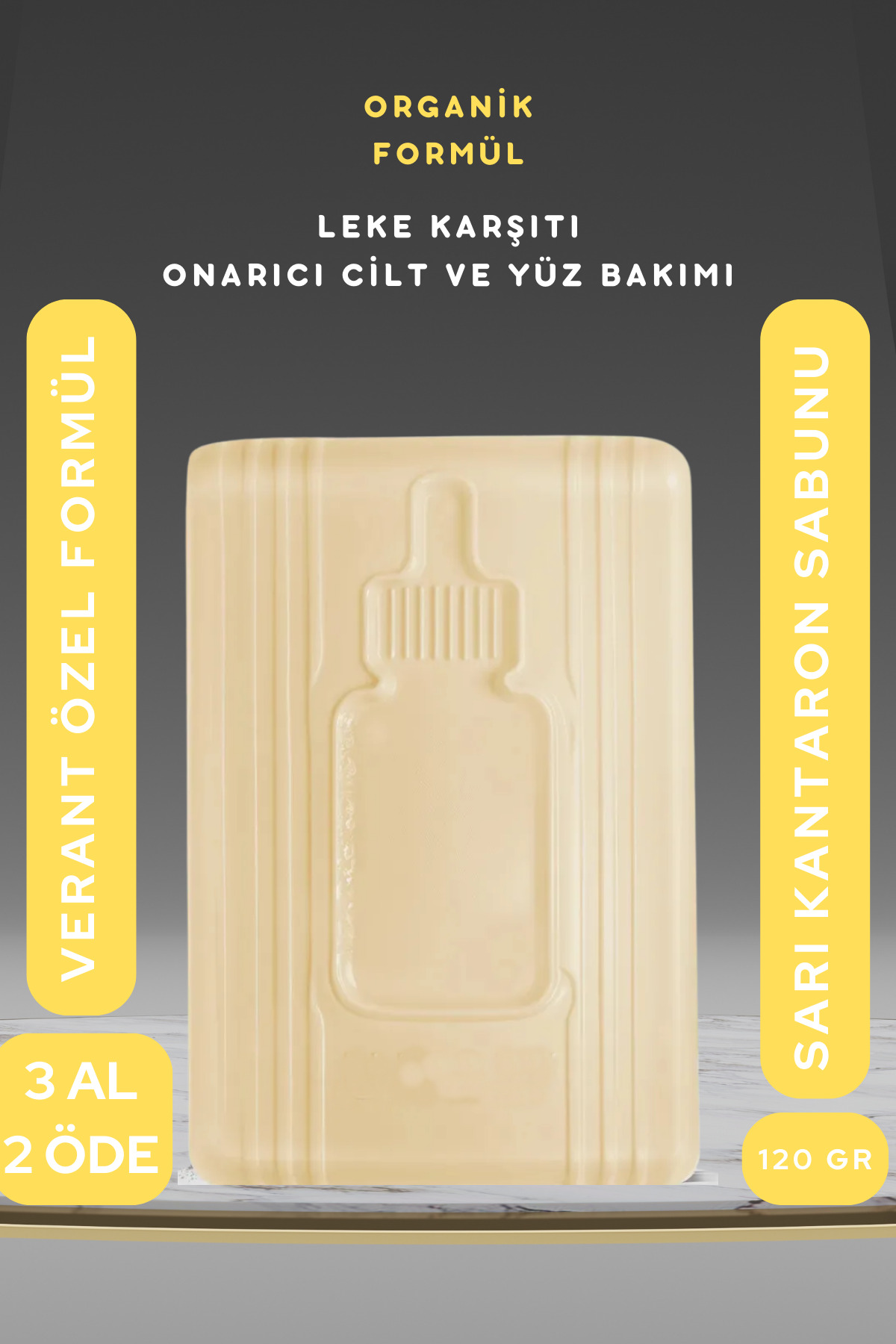 VERANT Sarı Kantaron Sabunu - ve Cilt Onarıcı Yüz Sabunu
