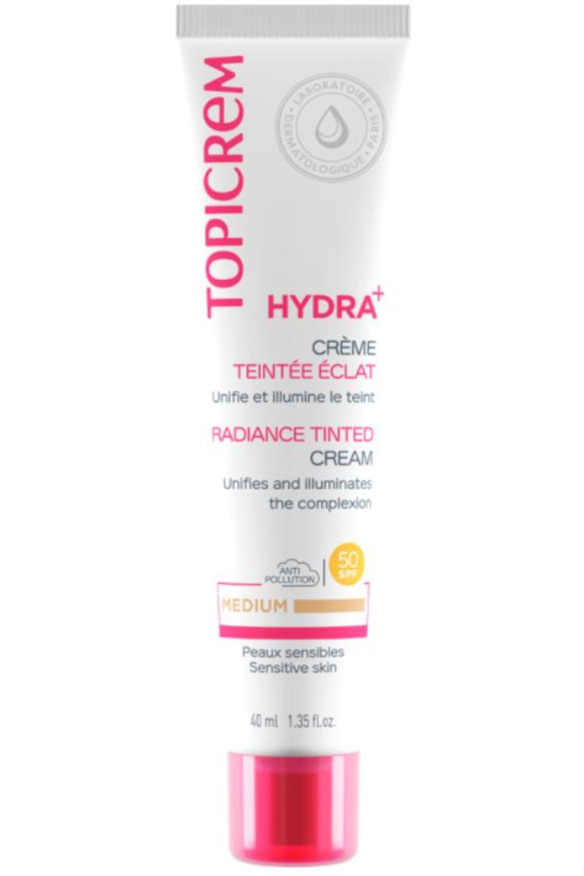 Topicrem Topicream Medium Radiance Tinted Cream 40 Ml