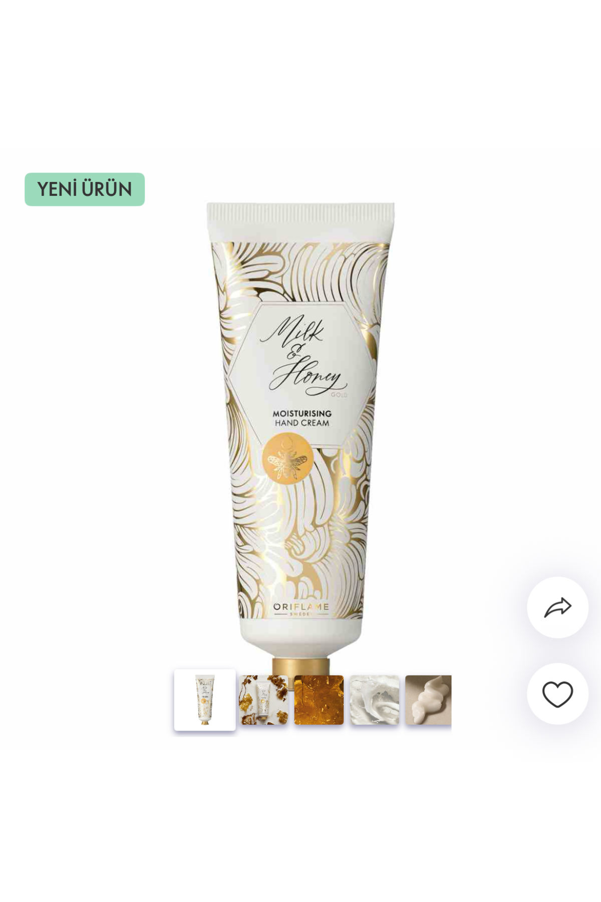 Oriflame Milk & Honey Gold Nemlendirici El Kremi yeni ambalajlı