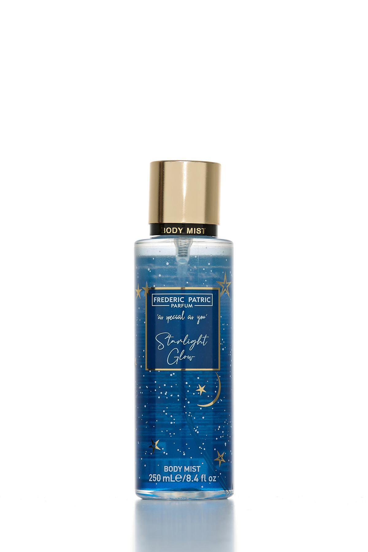 Frederic Patric Star Light Glow Yıldız Desenli Mavi 250 mL Odunsu Vücut Spreyi