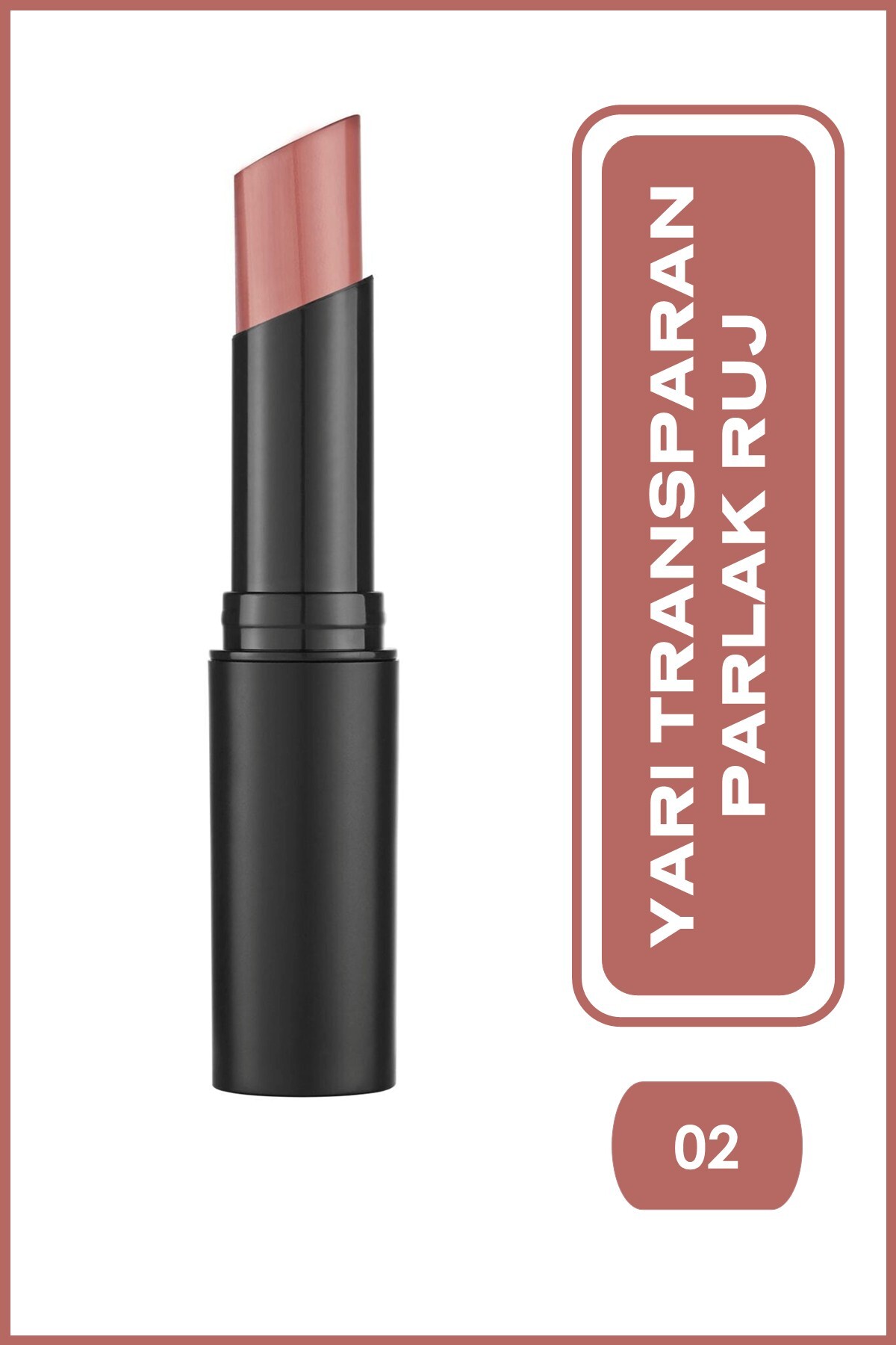 Golden Rose Sheer Shine Stylo Lipstick No: 02 - Argan Yağlı Parlak Ruj SPF 25