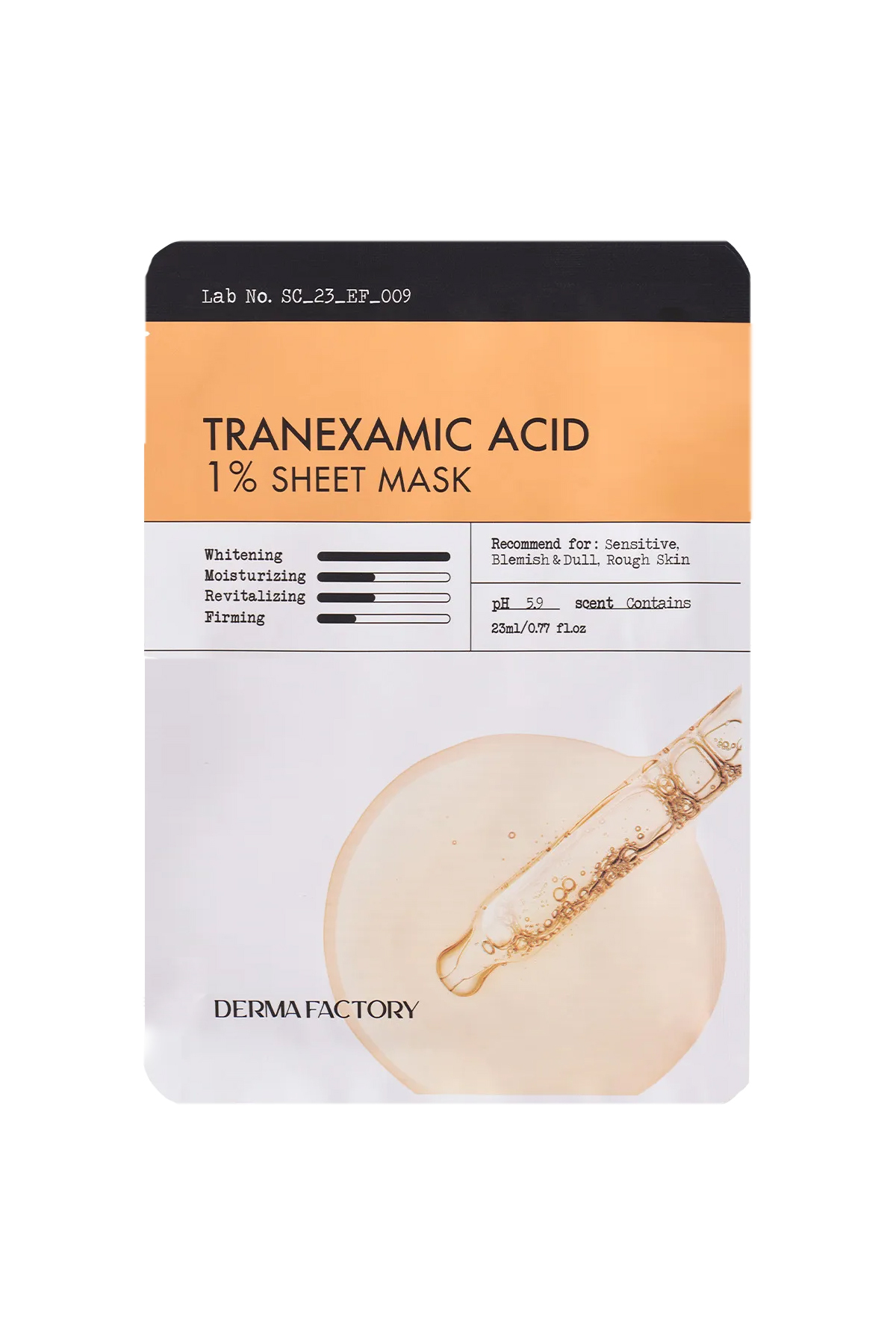 DERMA FACTORY Tranexamic Acid, Glutatyon Kağıt Maske Sheet Mask