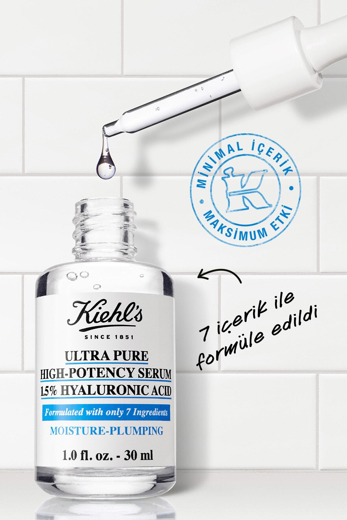 Kiehl's Nemli ve Dolgun Görünen Bir Cilt İçin Yalnızca 7 Bileşenden Yapılmış Yüz Serumu 30ml