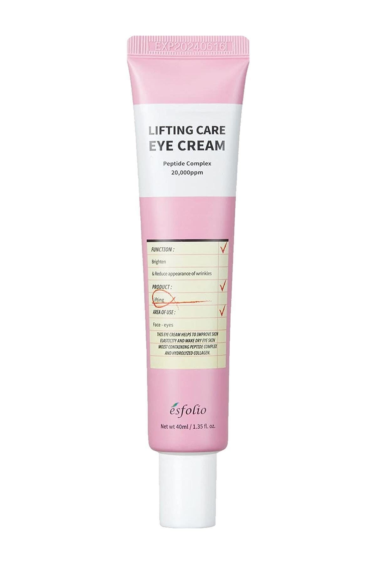 Esfolio Hassas Göz Çevresi Için Squalene Içeren Nemlendirici Göz Kremi Lifting Care Eye Cream 40ml