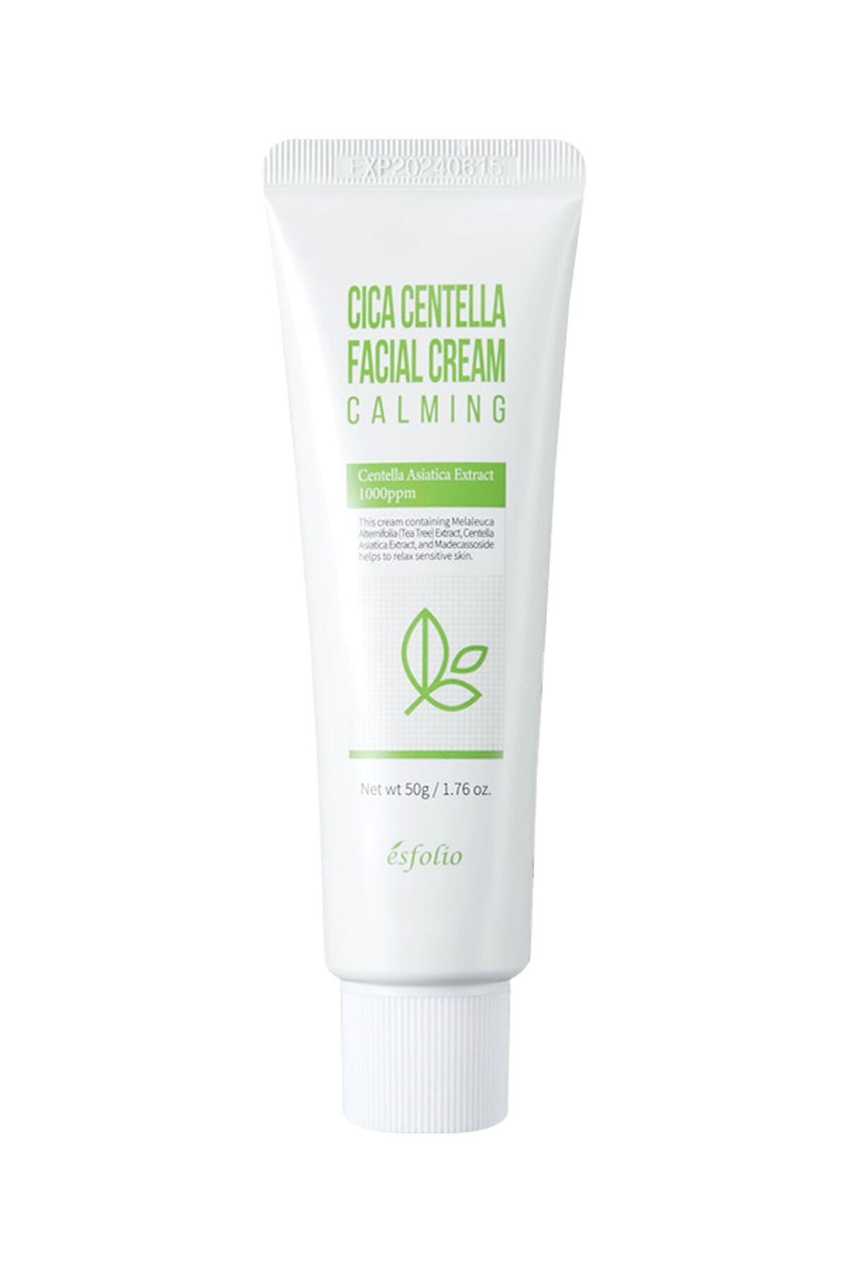 Esfolio 4 Çeşit Madeca Kompleksi Içeren Hassas Cilt Bakım Kremi Cica Centella Facial Cream 50 Ml