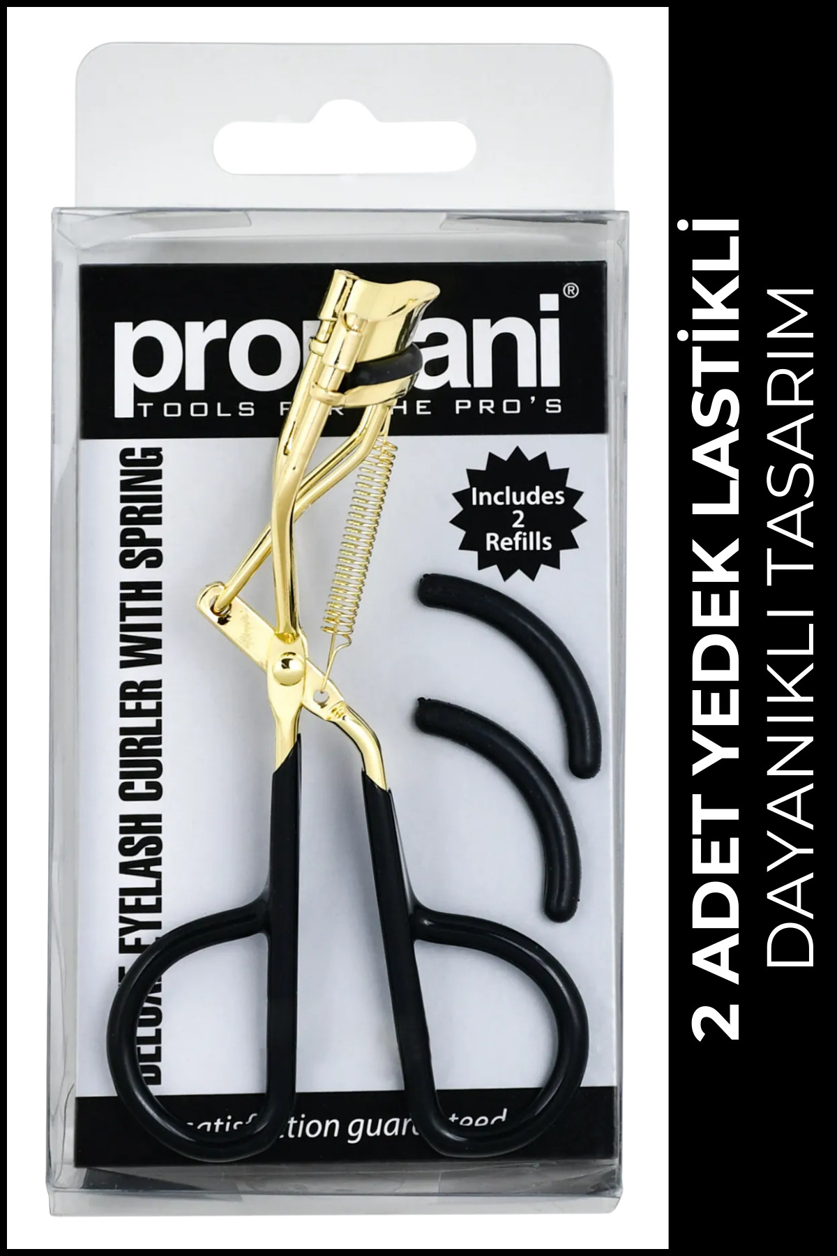 Promani Pr-812 Yaylı ve 2 Yedek Lastikli Kirpik Kıvırıcı