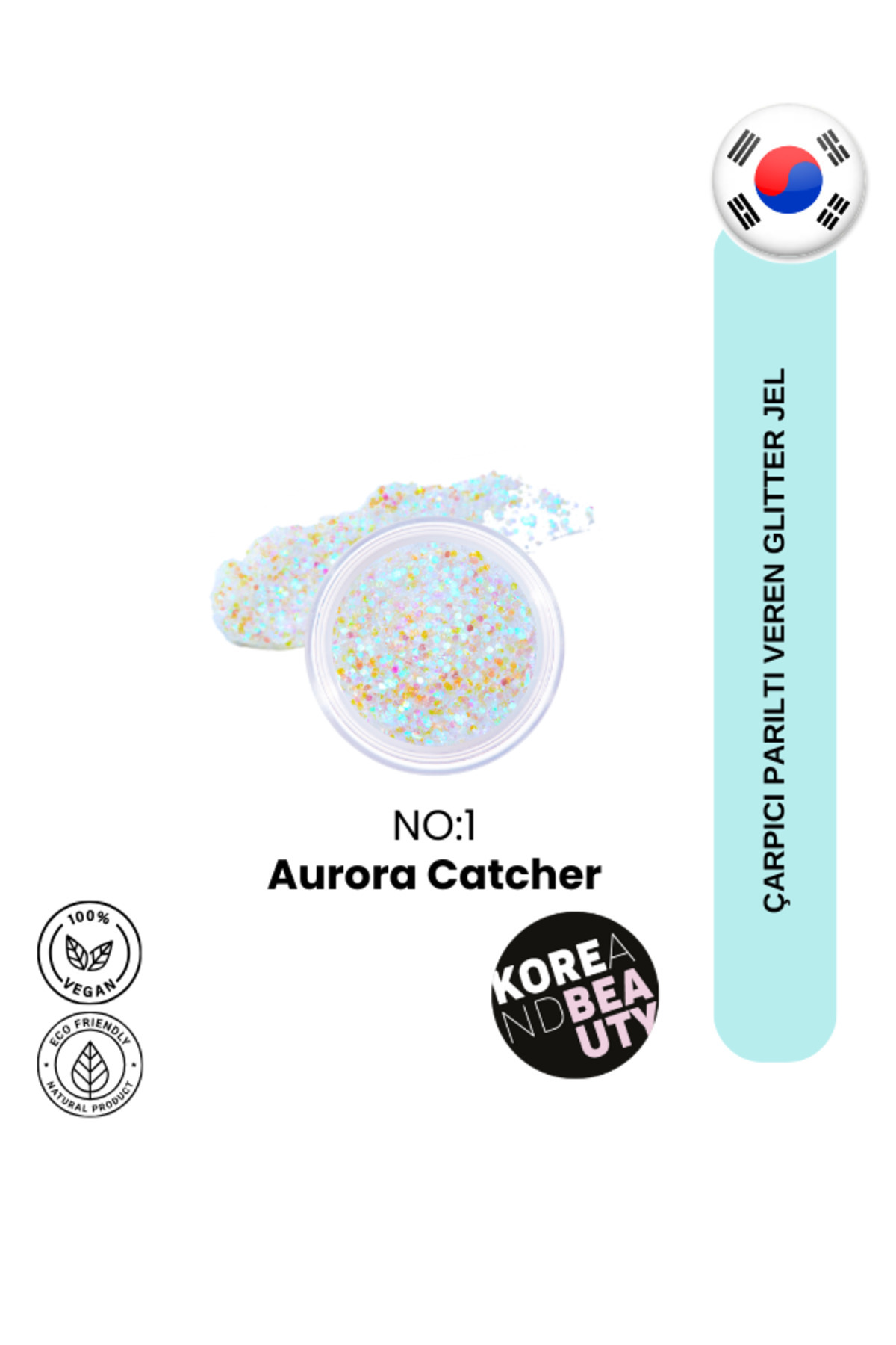 UNLEASHIA Get Loose Glitter Gel No:1 Aurora Catcher 4g | Işıltılı Jel Far
