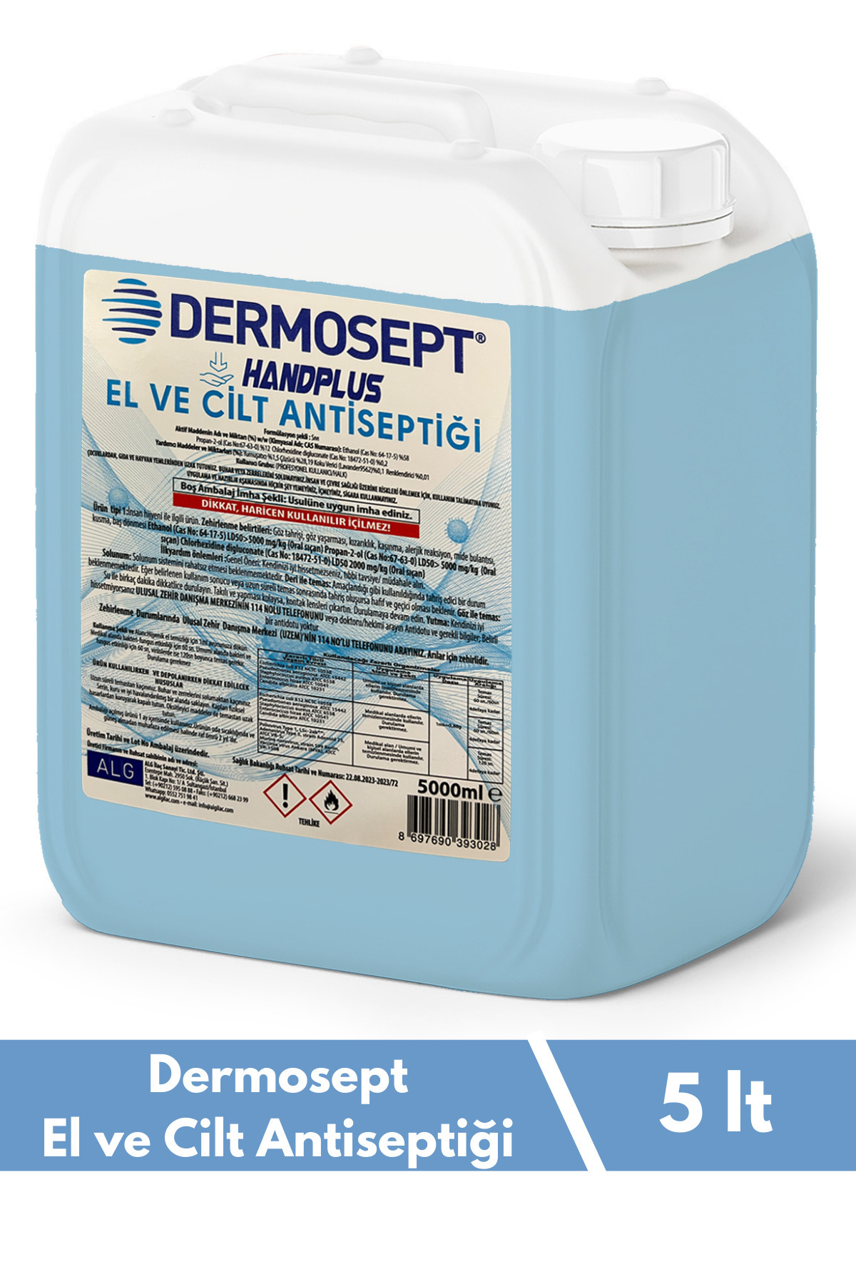 DERMOSEPT Handplus El Ve Cilt Antiseptiği 5 L