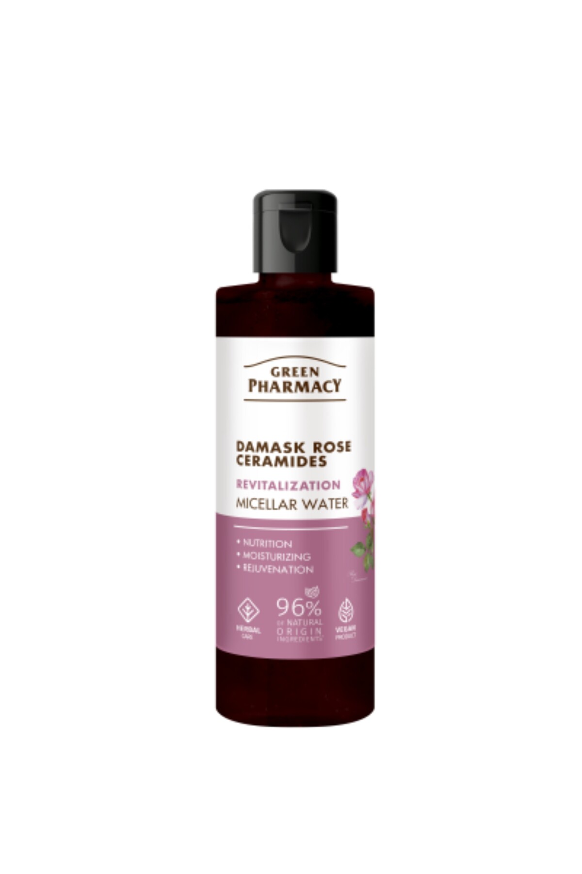 Green Pharmacy Canlandırıcı Yüz Temizleme Misellar Suyu Damask Gülü 200 Ml.