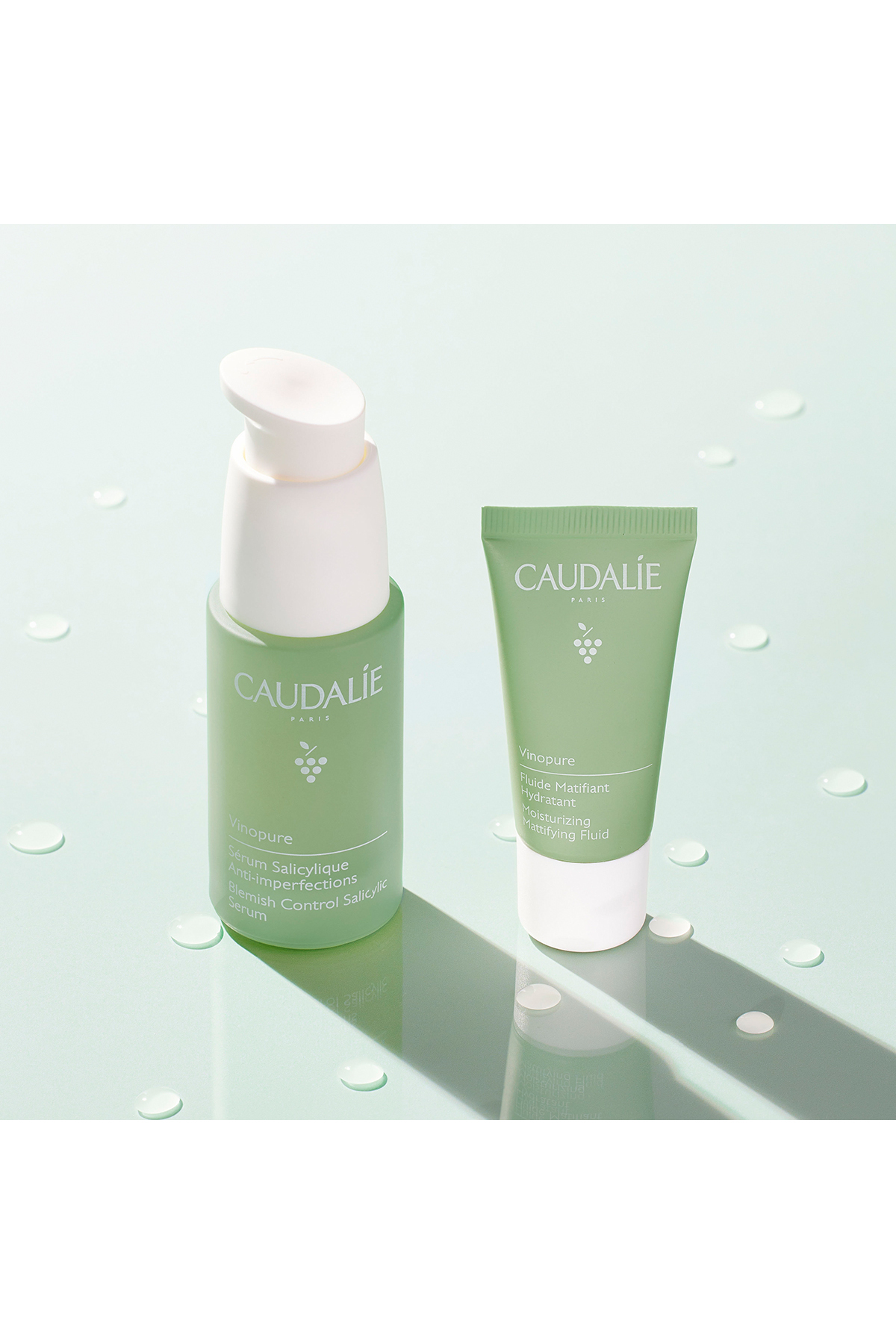 Caudalie Cilt Kusurlarını Azaltıcı, Gözenek Sıkılaştırıcı ve Temizleyici Vinopure Bakım Seti