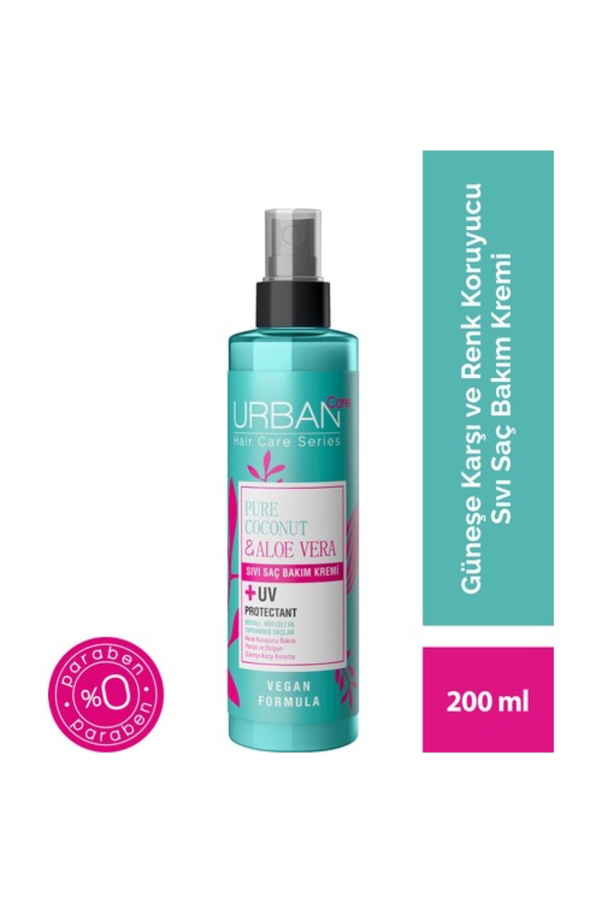 Urban Care Pure Coconut&aloe Vera Boyalı Saçlar Özel Renk Koruyucu Sıvı Saç Bakım Kremi-vegan-200 Ml