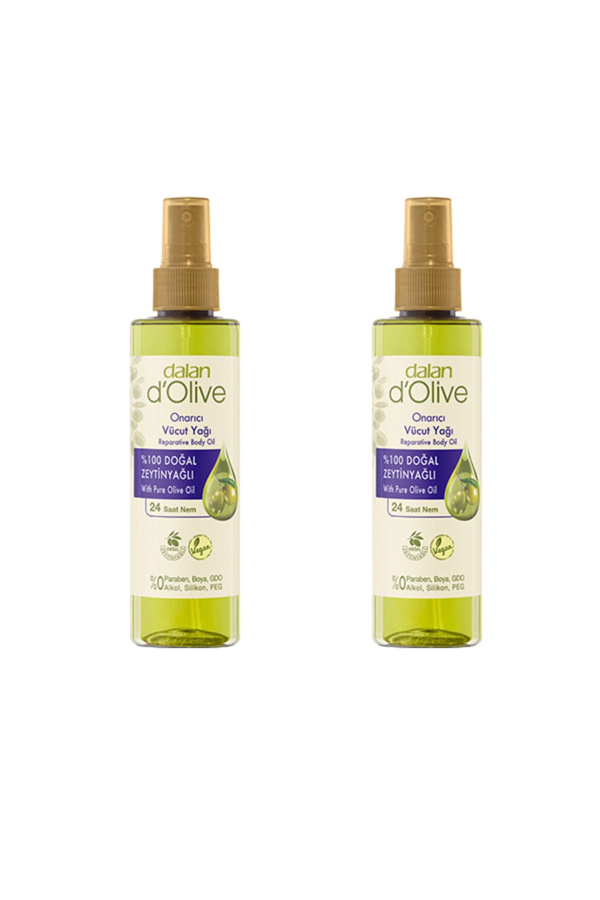 Dalan D'olive %100 Zeytinyağlı Onarıcı Vücut Yağı 200 ml x 2 adet