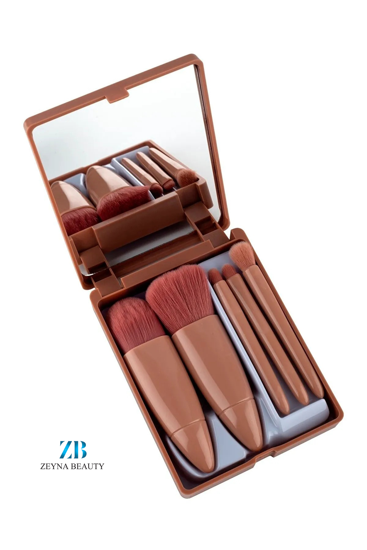 ZEYNABEAUTY Profesyonel 5'li Makyaj Fırça Seti Aynalı