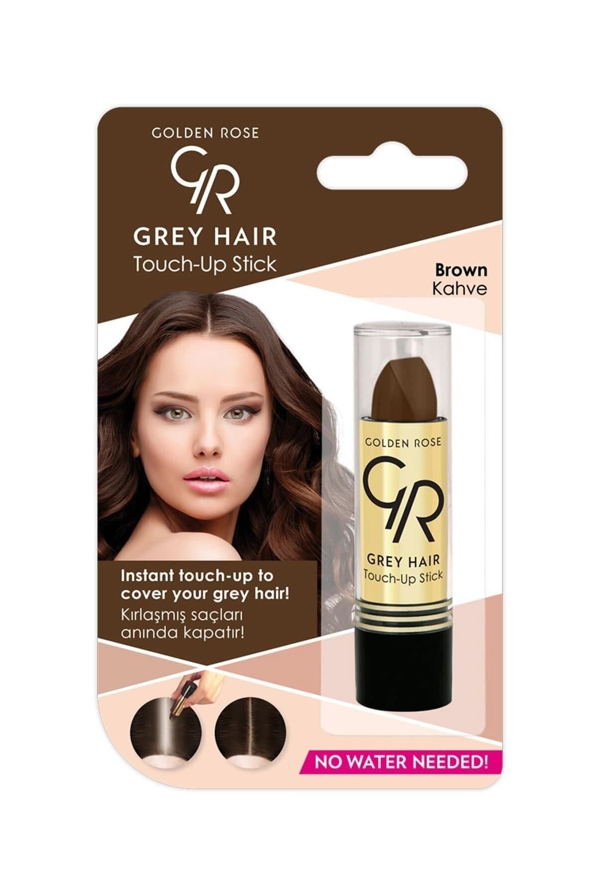 Golden Rose Grey Hair Touch-up Stick No: 05 Brown - Beyaz Saç Kapatıcı - Kahverengi
