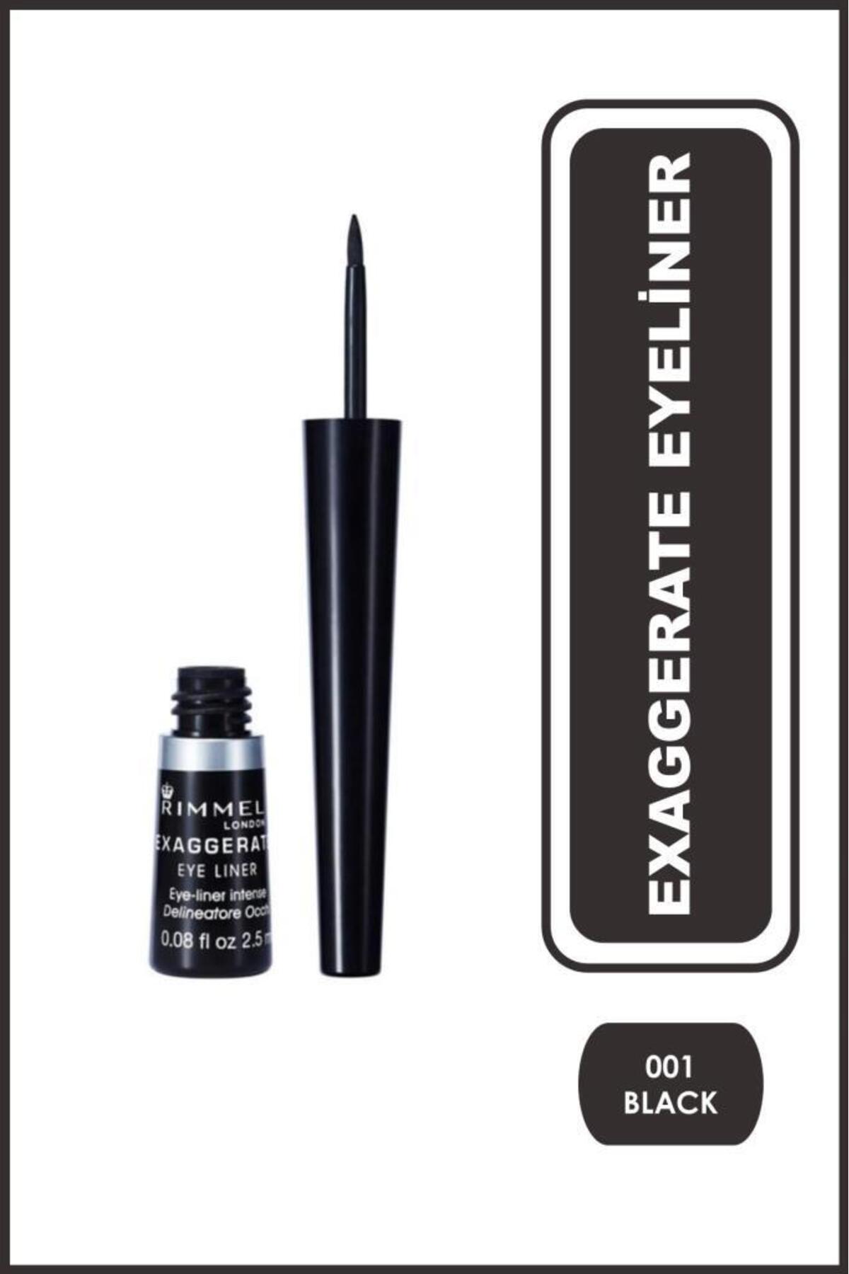 RIMMEL LONDON Eyeliner - Exaggerate Eye Liner 001 100% Black 5012874101009