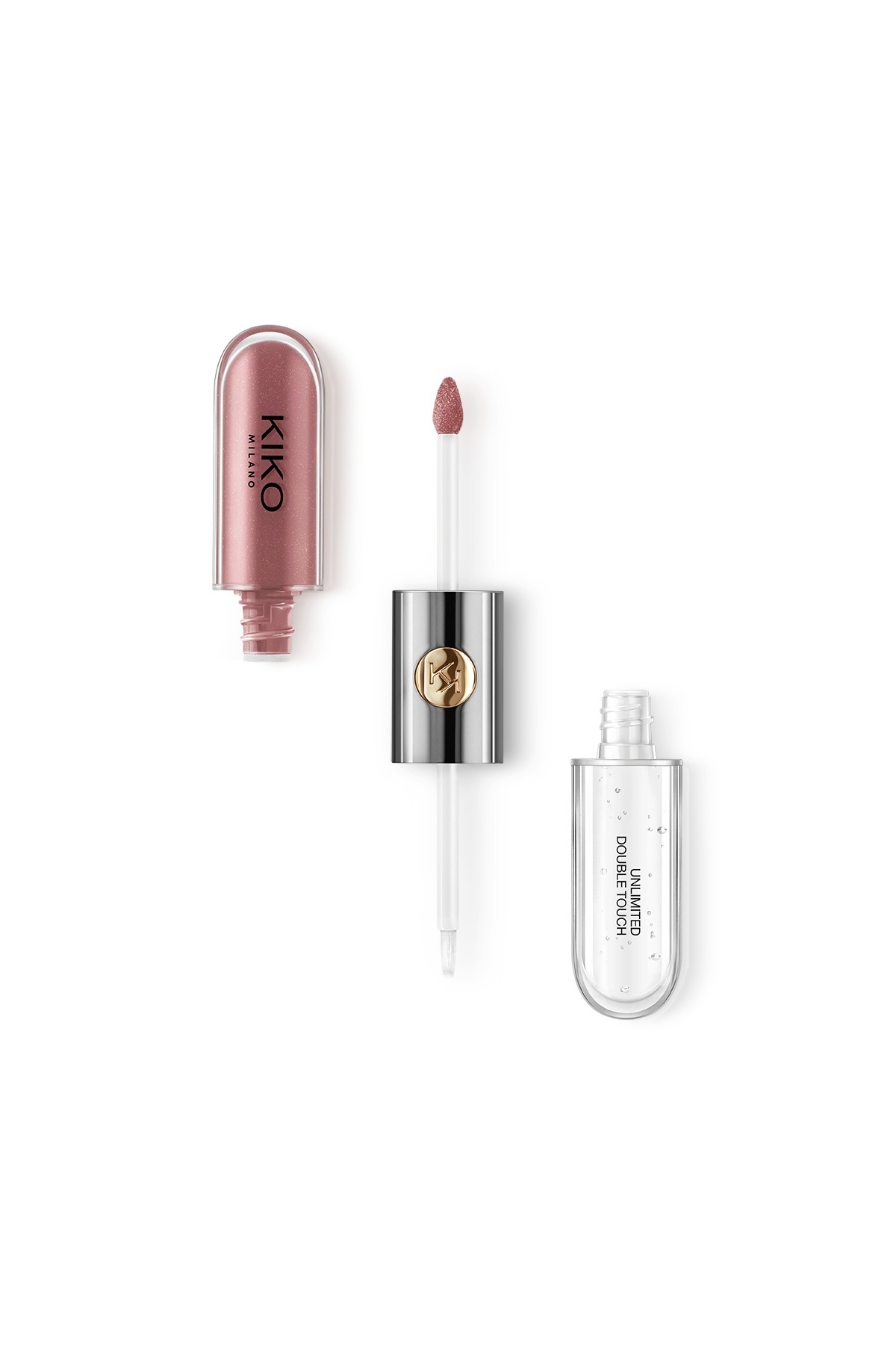 Kiko Ruj - Unlımıted Double Touch - 120 Rosy Mauve - Uzun Süre Kalıcı Parlak / Mat Likit Lipstick