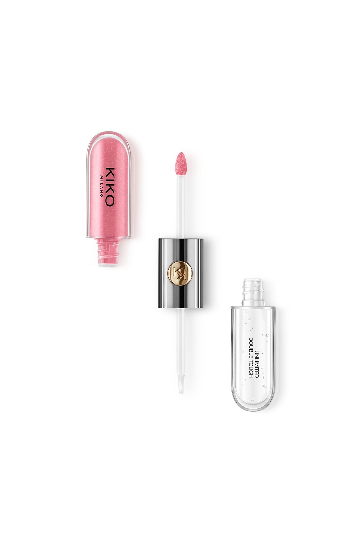 Kiko Ruj-Unlımıted Double Touch-111 Satin Pink Camellia-Uzun Süre Kalıcı Parlak / Mat Likit Lipstick