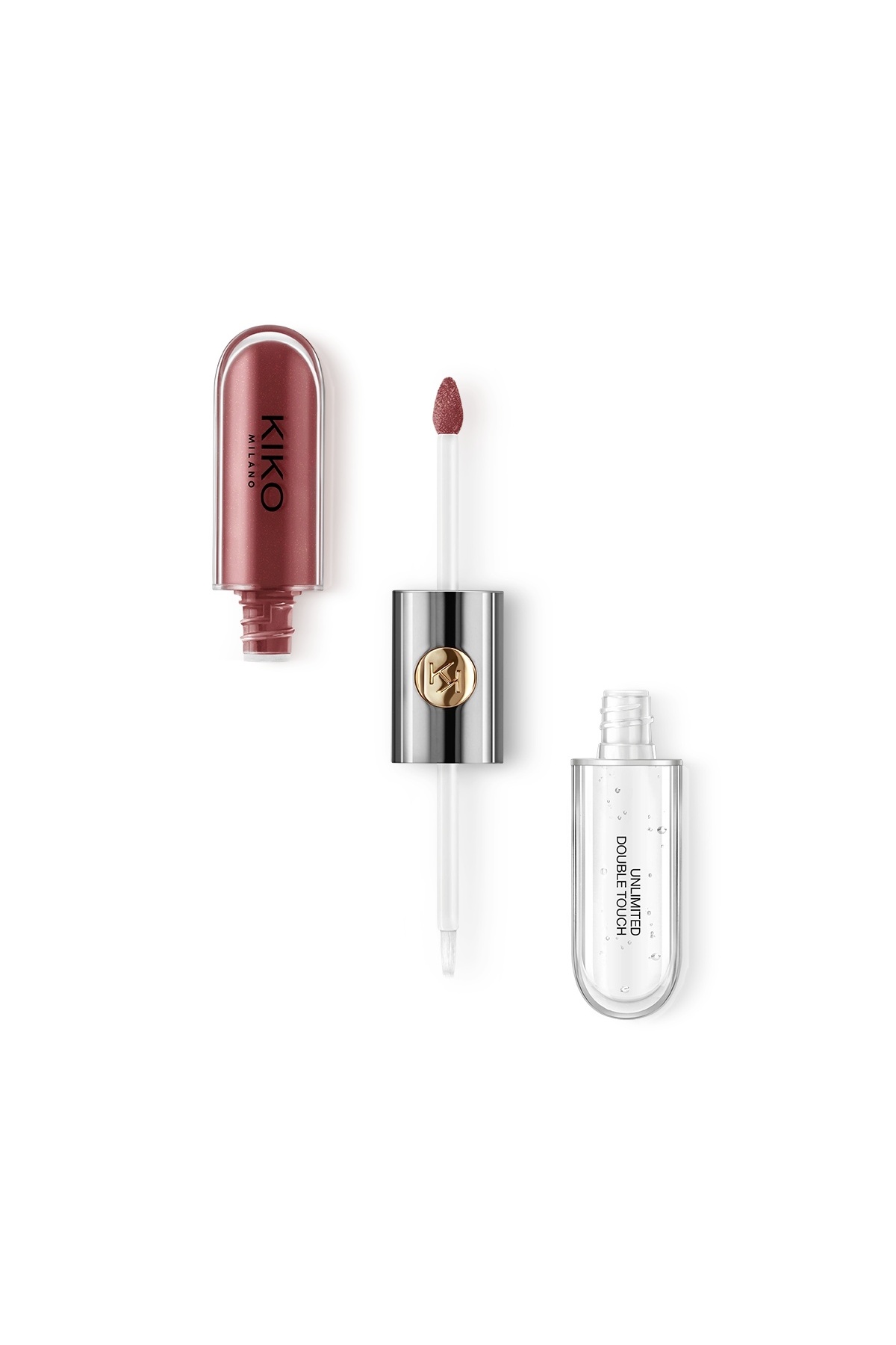 Kiko Ruj - Unlımıted Double Touch - 104 Sangria - Uzun Süre Kalıcı Parlak / Mat Likit Lipstick