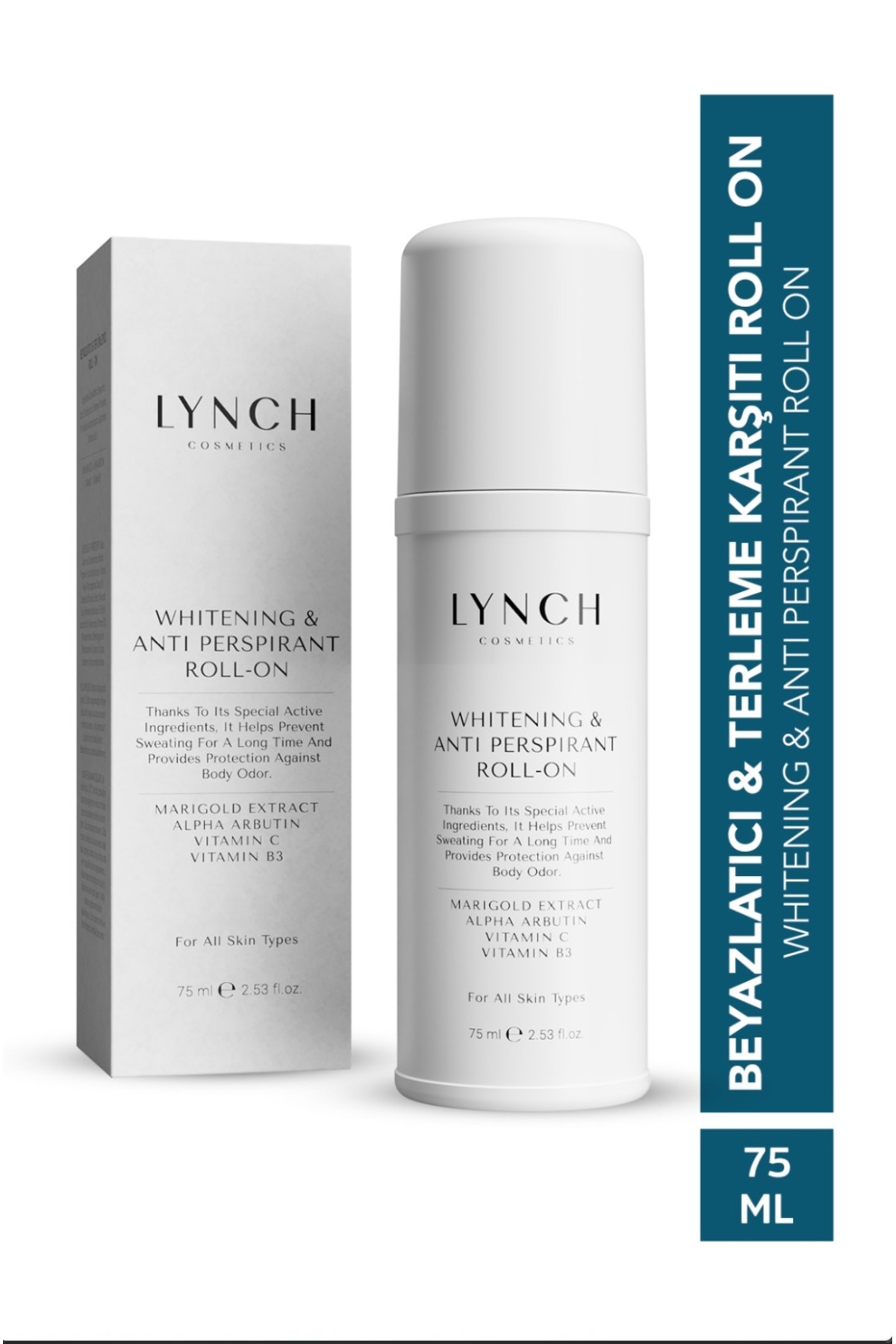 Lynch Cosmetics Beyazlatıcı & Ter Önleyici Roll-on