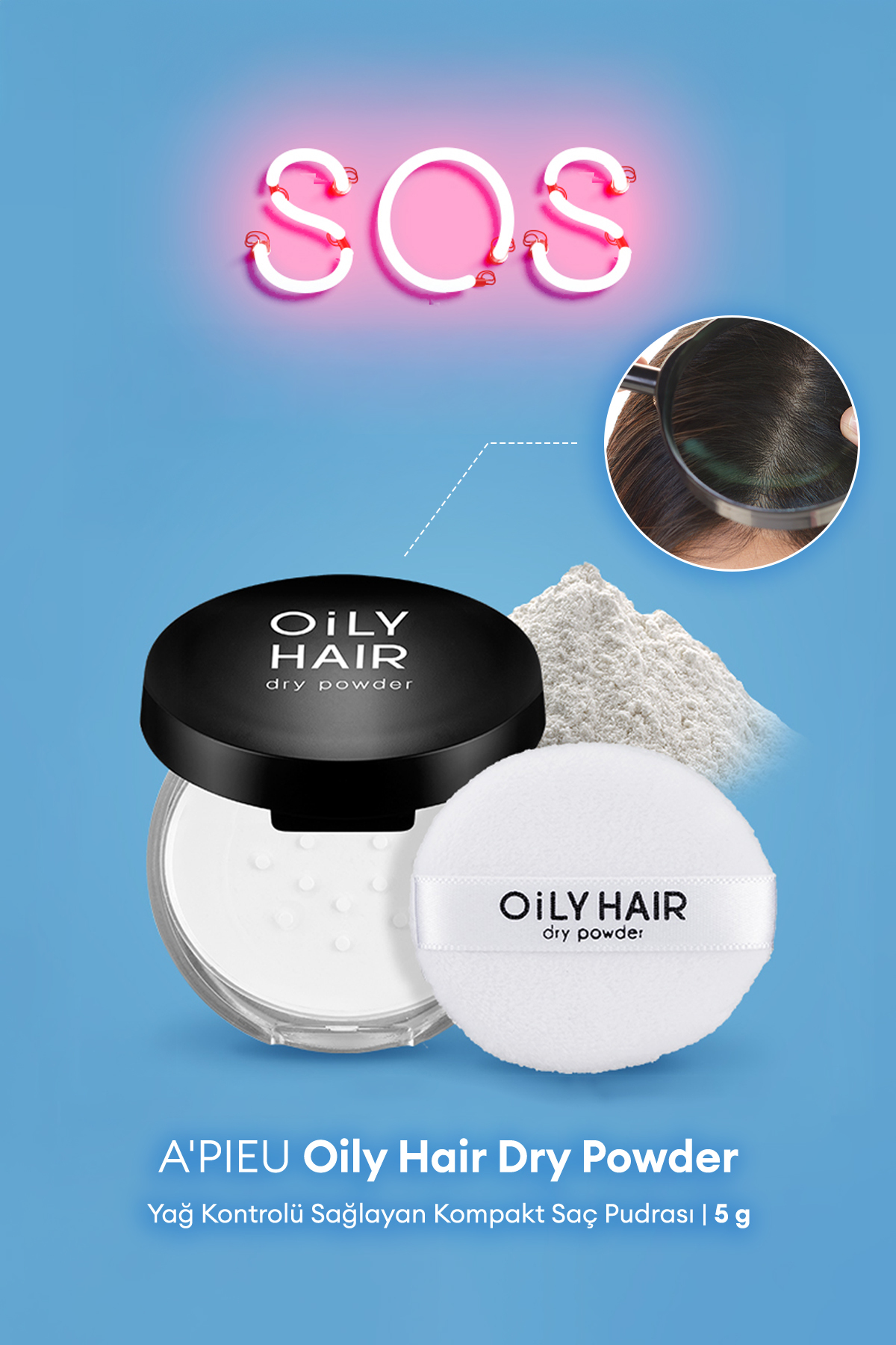 Missha Yağ Kontrolü Sağlayan Kompakt Saç Pudrası A'PIEU Oily Hair Dry Powder