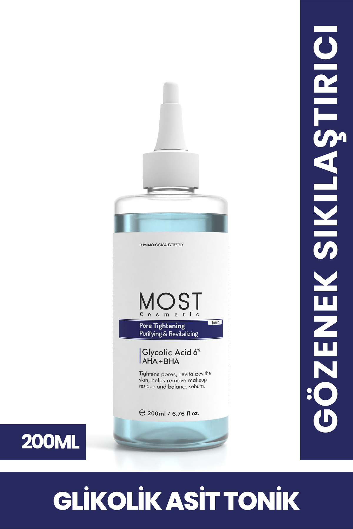 MOST Cosmetic Gözenek Sıkılaştırıcı, Arındırıcı, Canlandırıcı, Sebum Dengeleyici Tonik 200 ml