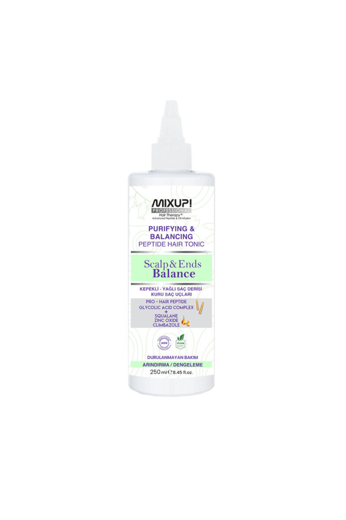 Mixup Arındırıcı ve Dengeleyici Peptit Saç Toniği Scalp and Ends Balance 250 ml