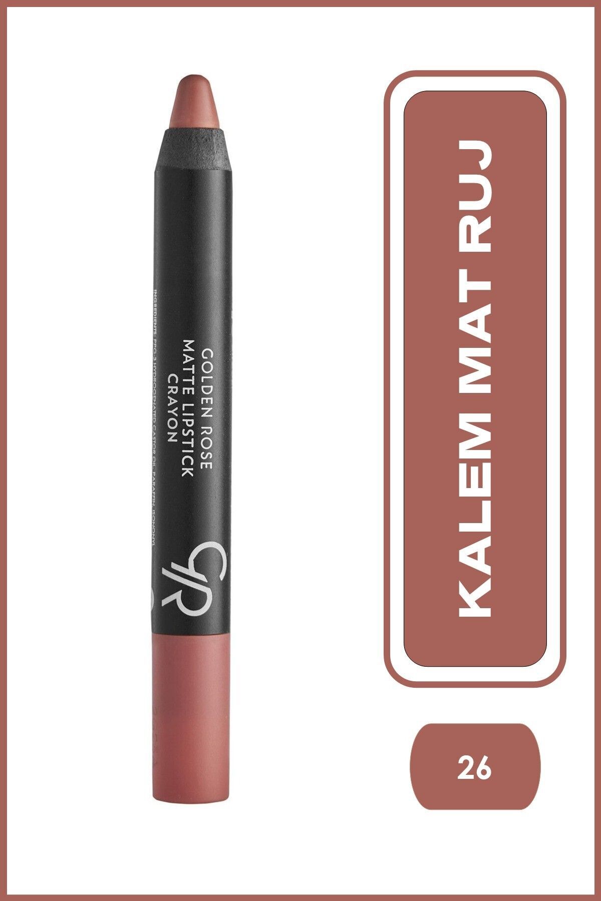 Golden Rose Matte Lipstick Crayon 26 Mat Ruj 3,5 g