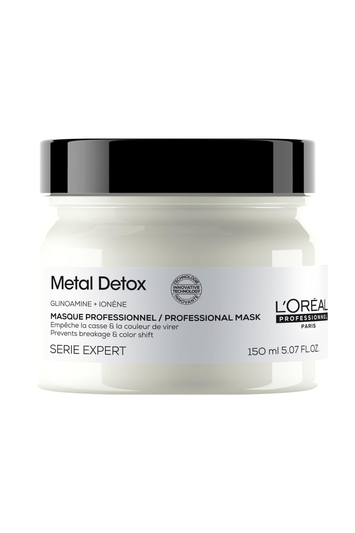 L'oreal Professionnel Metal Detox İşlem Görmüş ve Yıpranmış Saçlar İçin Kırılma Karşıtı Koruyucu Maske 150 ml