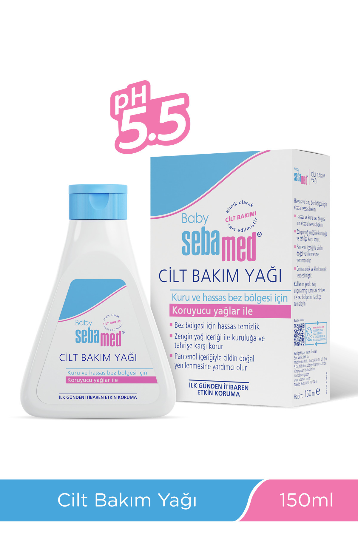 Sebamed Baby Yatıştırıcı Etkili Kuruluk ve Tahrişe Karşı Etkili ph 5.5 Bebek Yağı 150 ml