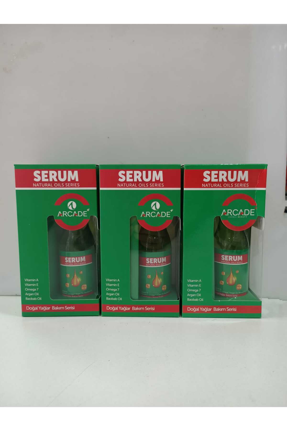 Arcade Serum Doğal Yağlar Bakım Serisi 100ml 3'lü