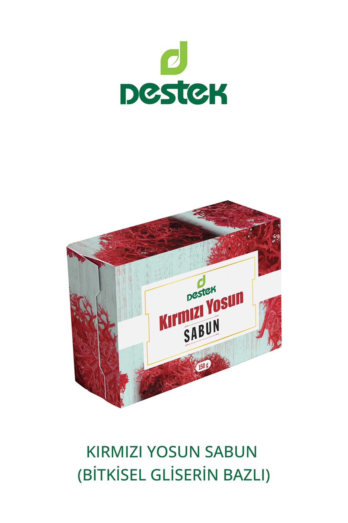 Destek Kırmızı Yosun Sabun 150 gr
