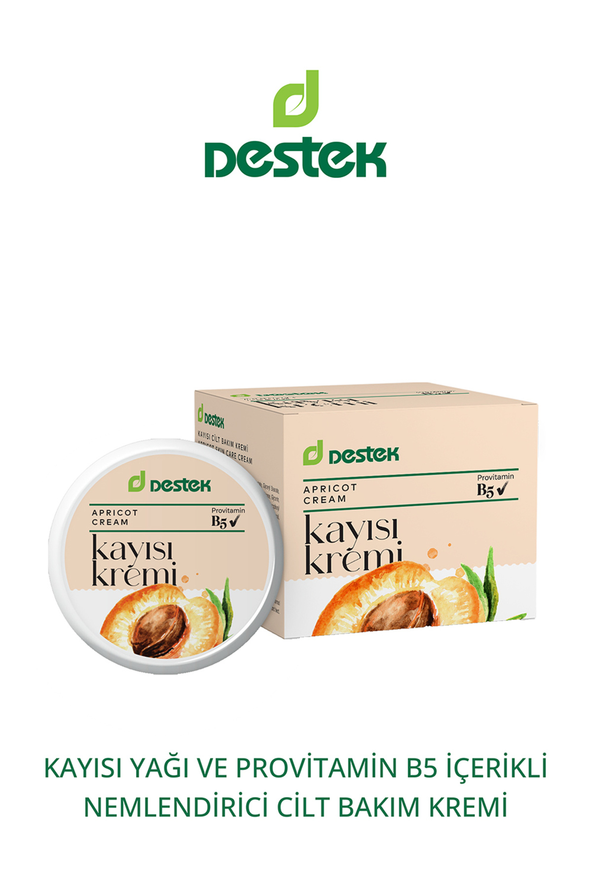 Destek Kayısı Nemlendirici Krem 45 gr