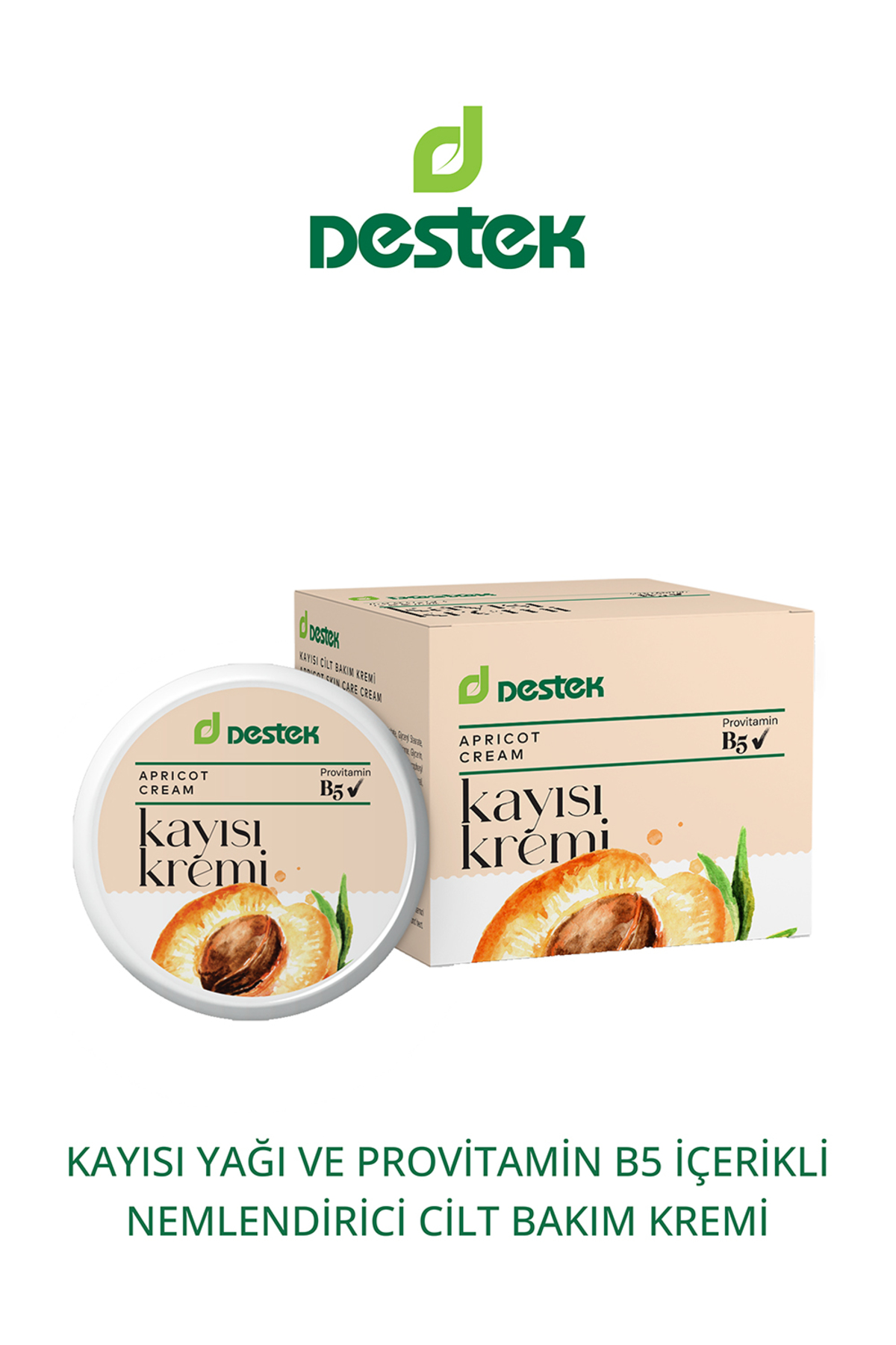 Destek Kayısı Nemlendirici Krem 45 gr
