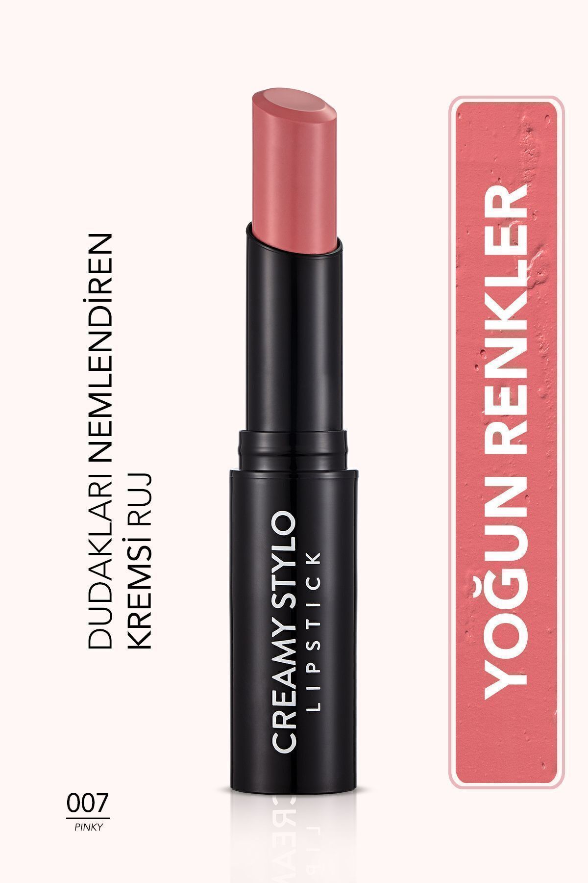 Flormar Yarı Parlak Stick Ruj (pastel Pembe) - Creamy Stylo Lipstick - 007 Pinky - 8682536013673