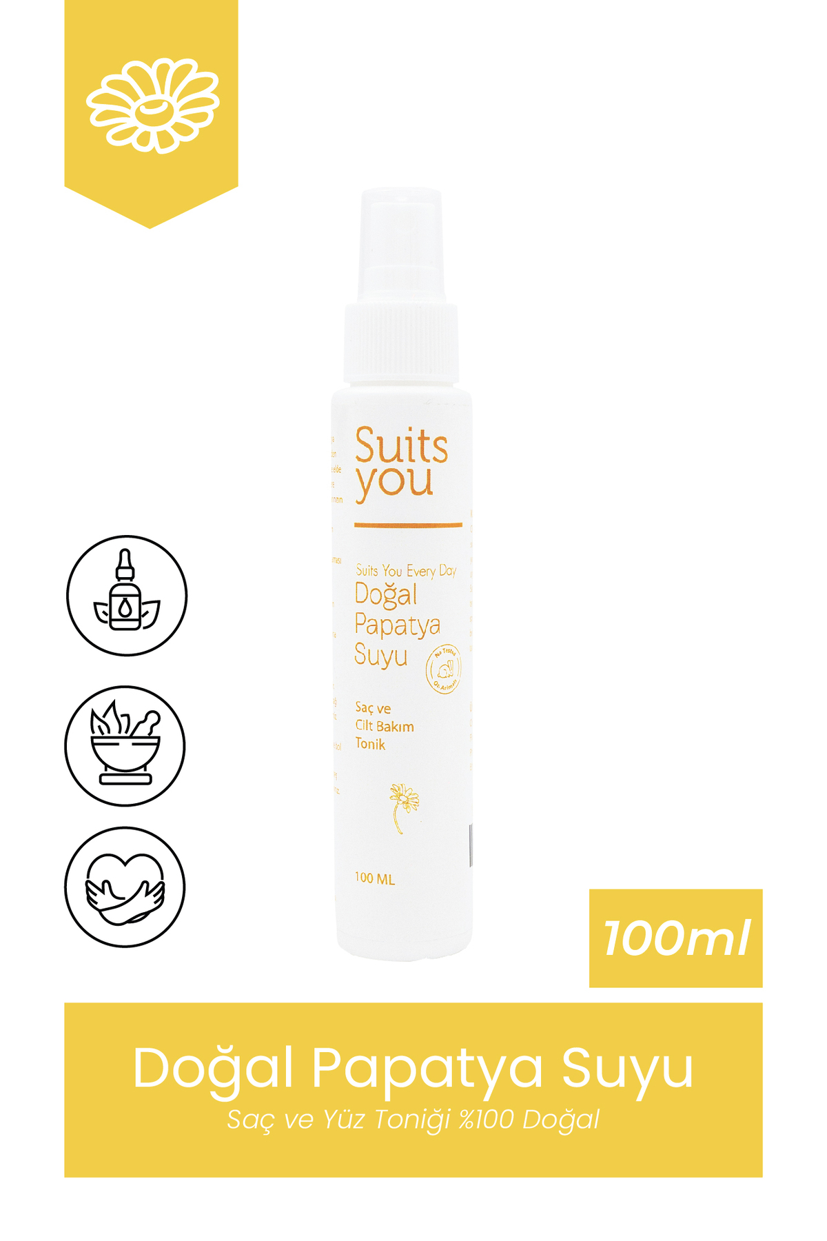 suitsyou Papatya Suyu - Cilt Bakım Toniği Hassas Ciltler 100 ml