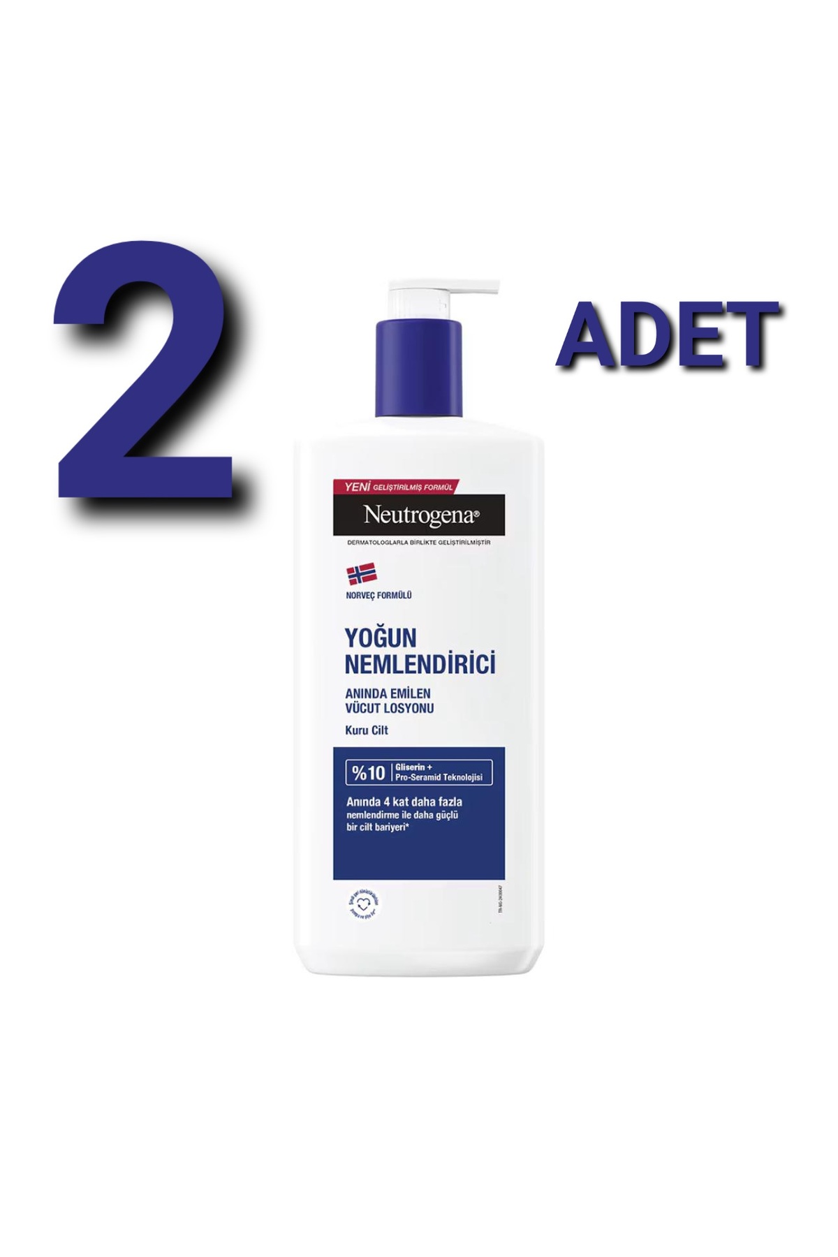 Neutrogena Yoğun Nemlendirici Vücut Losyonu 250 ml 2 Adet