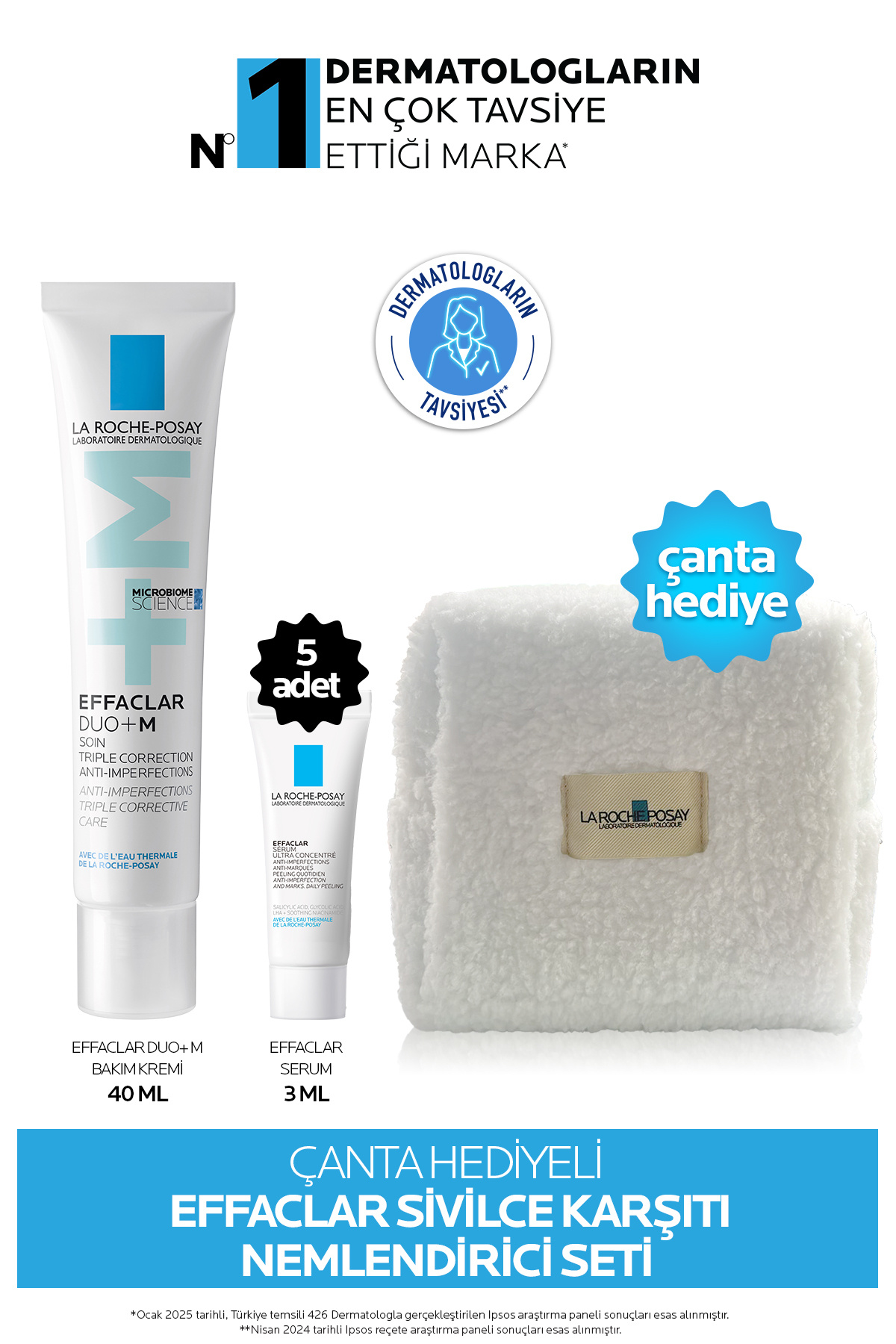 La Roche Posay Effaclar Karşıtı Çanta Hediyeli Nemlendirici Set