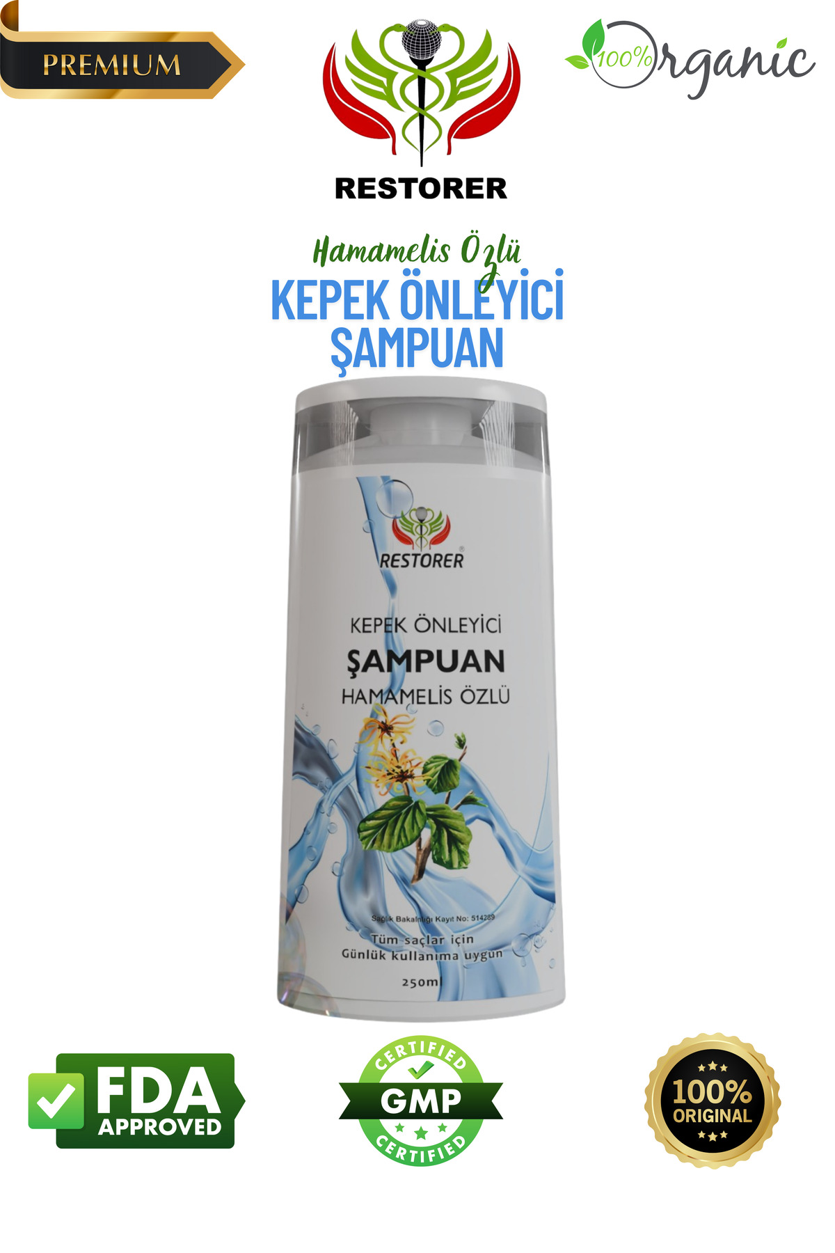 Restorer Hamamelis Özlü Kepek Önleyici Şampuan