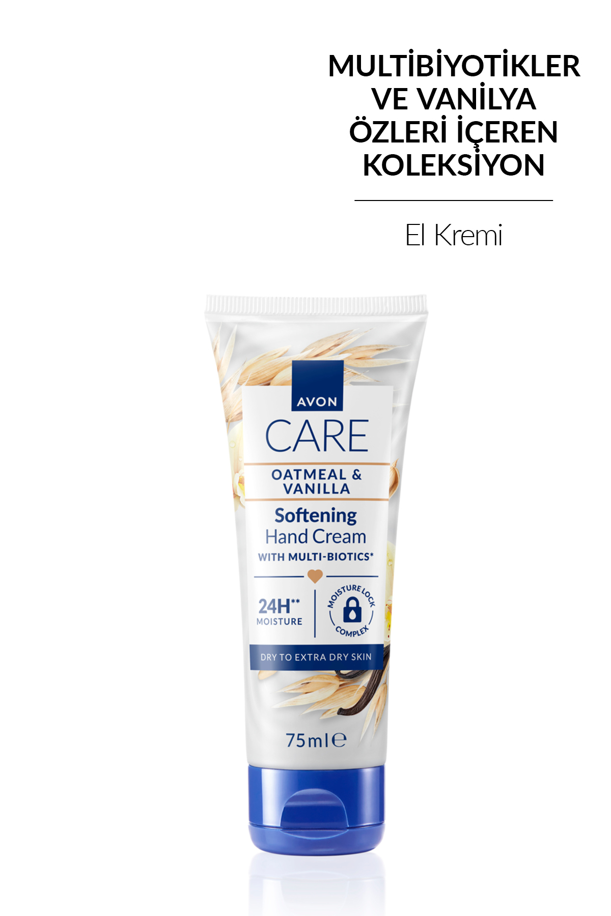 AVON Care Gentle Multi-Biotics & Vanilya Içeren E Vitaminli Kuru Ciltler İçin El Kremi 75 Ml.
