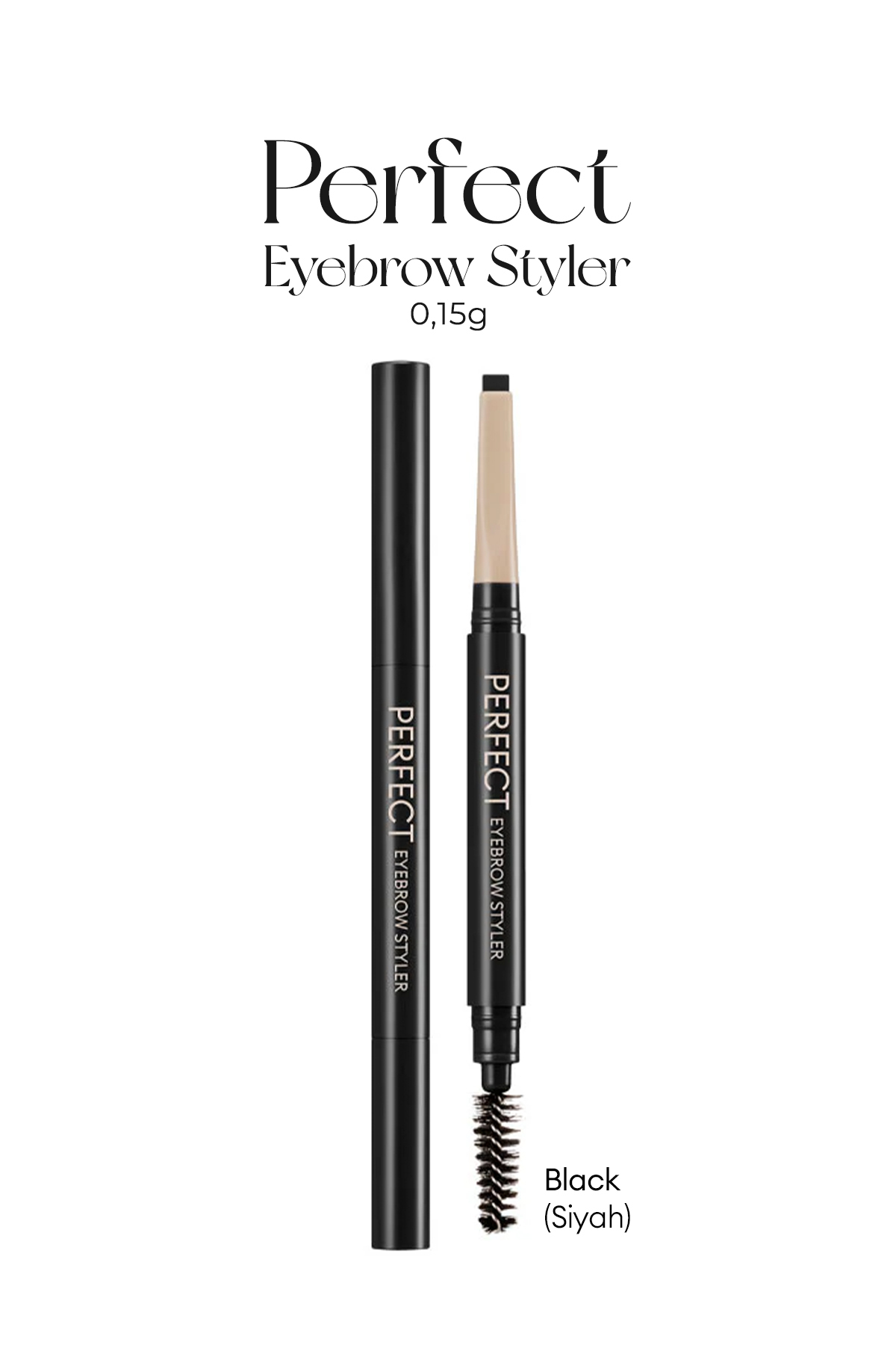 Missha Uzun Süre Kalıcı, Asansörlü Kaş Kalemi Perfect Eyebrow Styler (BLACK)