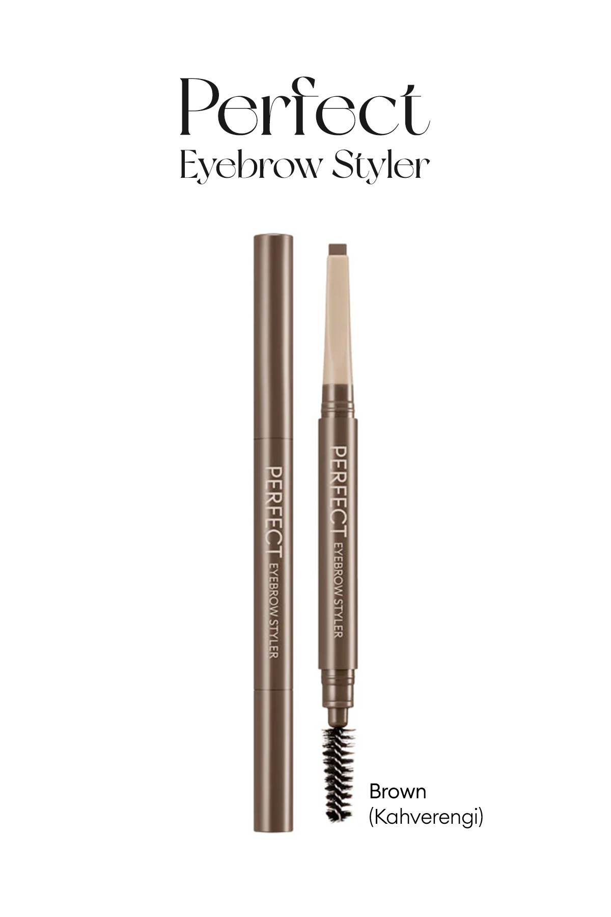 Missha Uzun Süre Kalıcı, Asansörlü Kaş Kalemi Perfect Eyebrow Styler (BROWN)