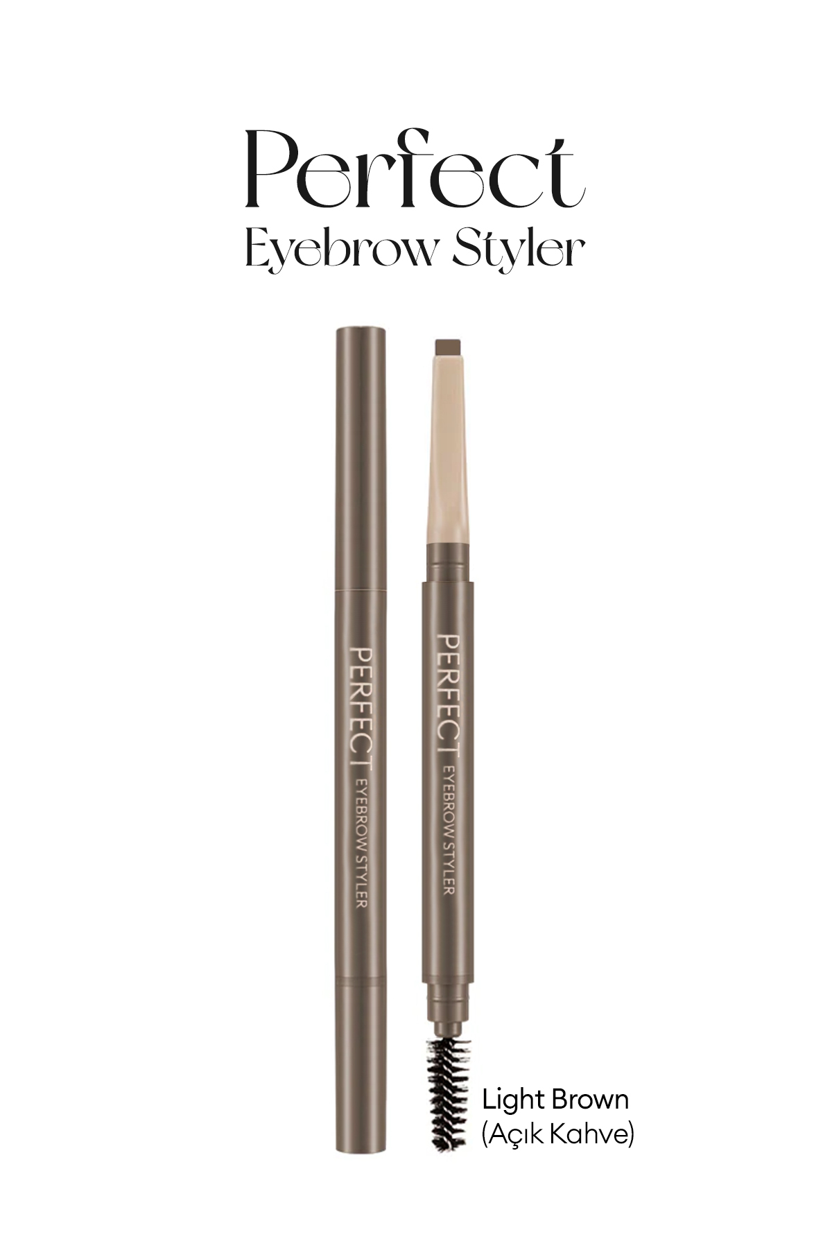 Missha Uzun Süre Kalıcı, Asansörlü Kaş Kalemi Perfect Eyebrow Styler (LİGHT BROWN)
