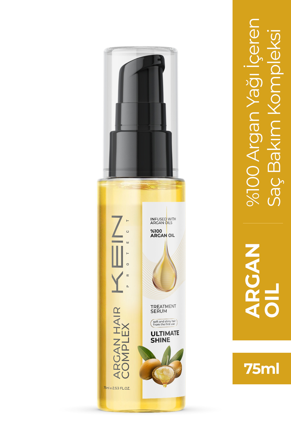 PROTECT KEIN Argan Yağı Saç Bakımı, Onarıcı ve Besleyici Keratin Argan Yağı 75 ml