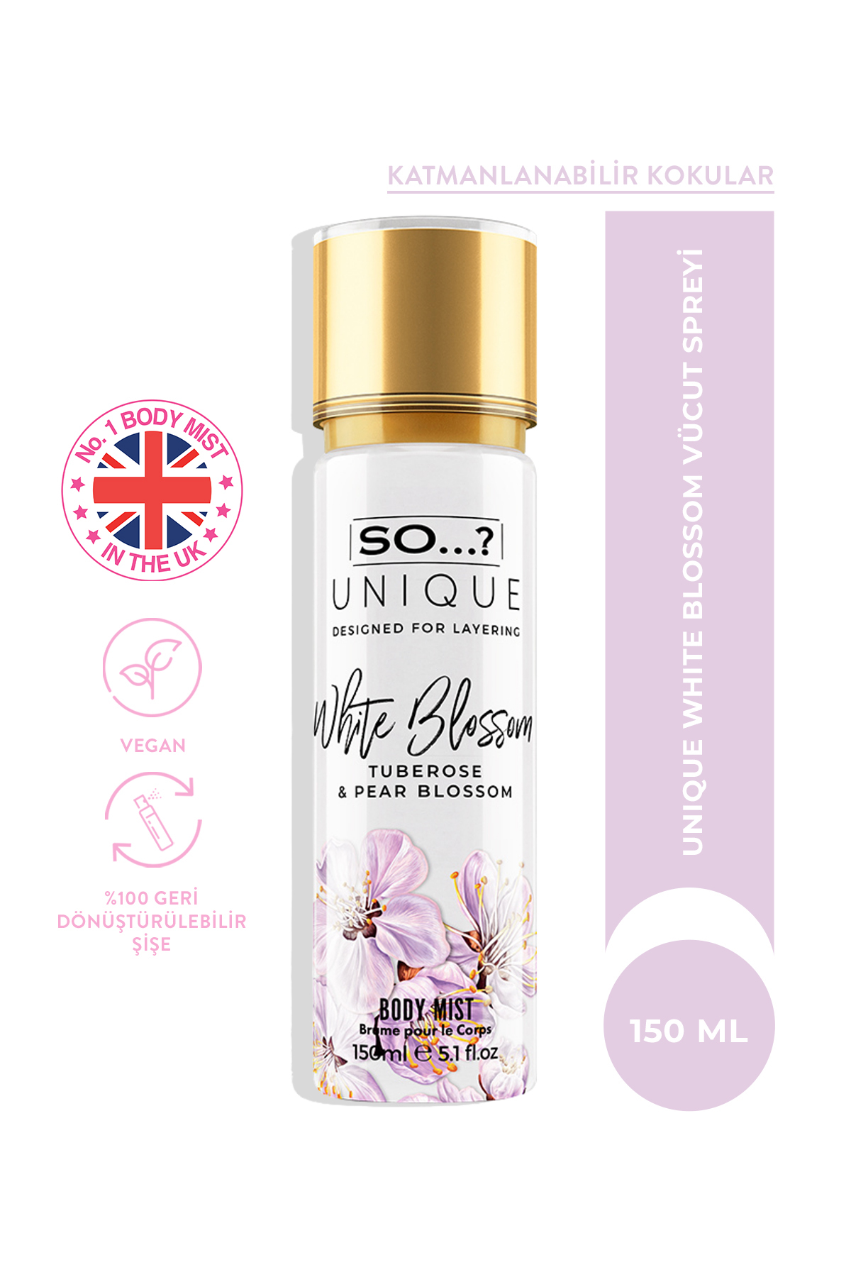 So Fragrance So…? Unique White Blossom Vücut Spreyi 150ml 588132