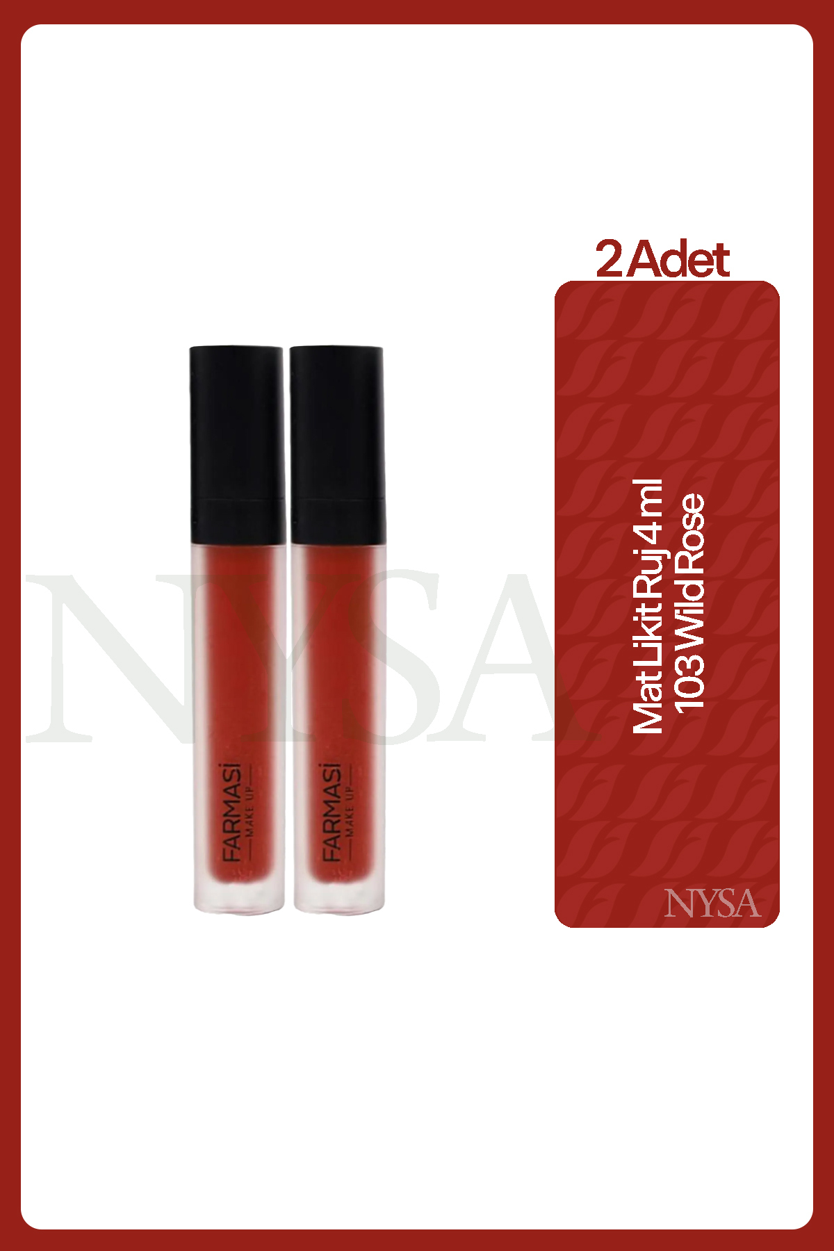 Farmasi Mat Likit Ruj 4 ml. Wild Rose 103 - 2 Adet