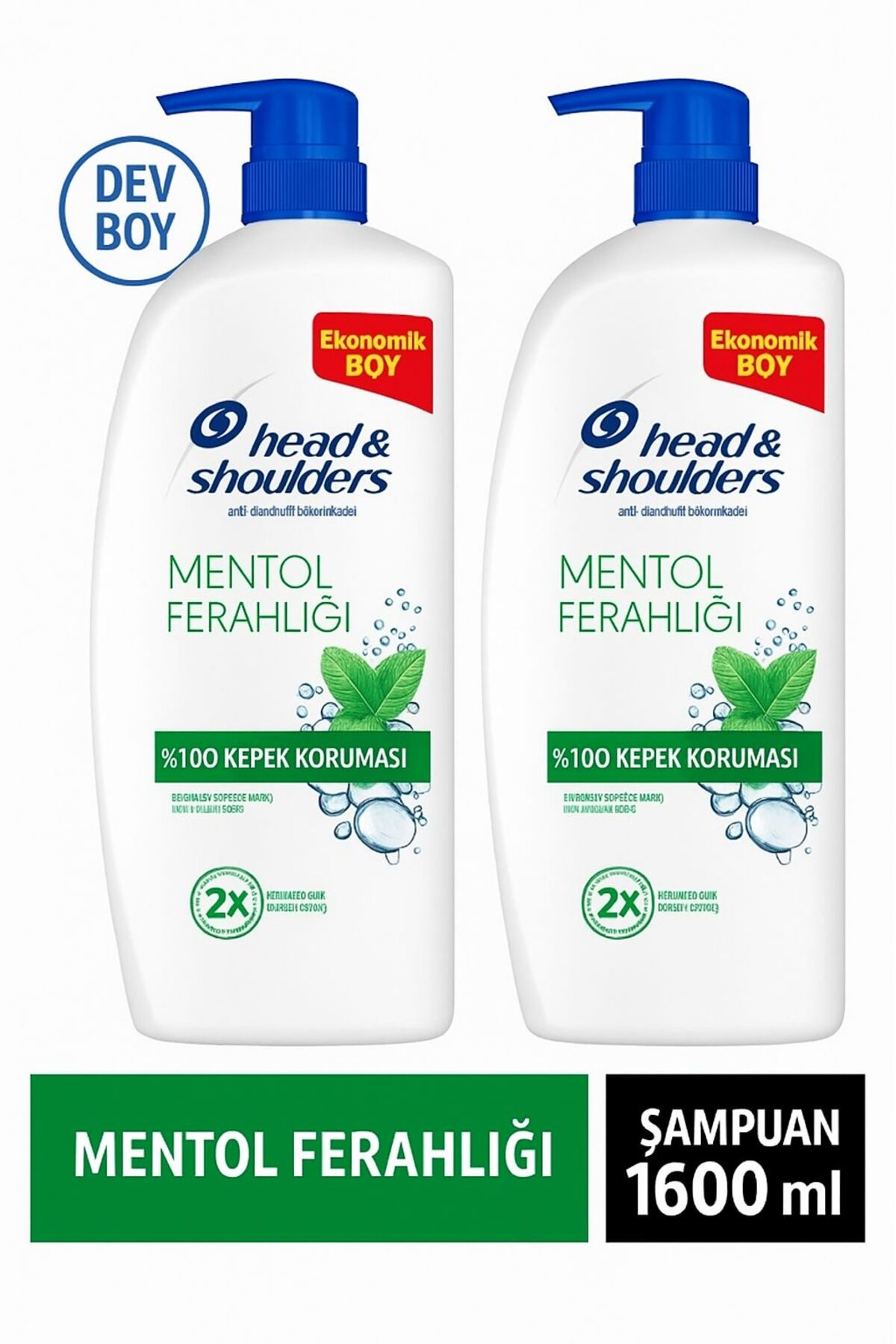 Head & Shoulder Head And Shoulders Mentol Ferahlığı Şampuan 800 ml X 2 Adet