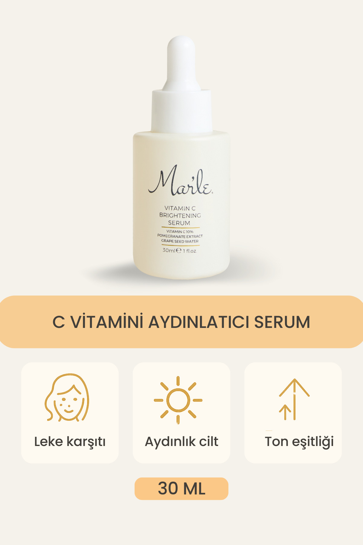 MAR'LE C Vitamini Aydınlatıcı Serum