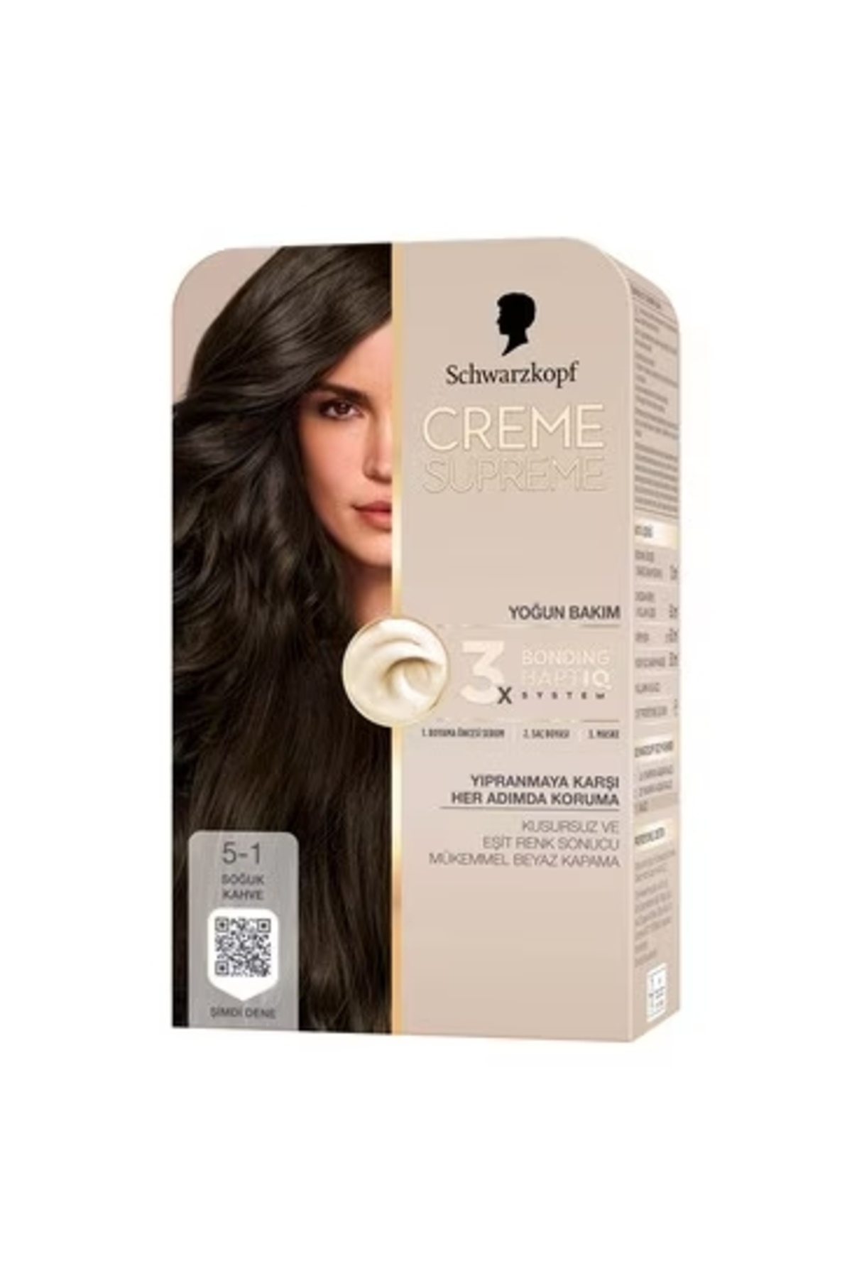 Schwarzkopf Creme Supreme Saç Boyası Soğuk Kahve 5-1